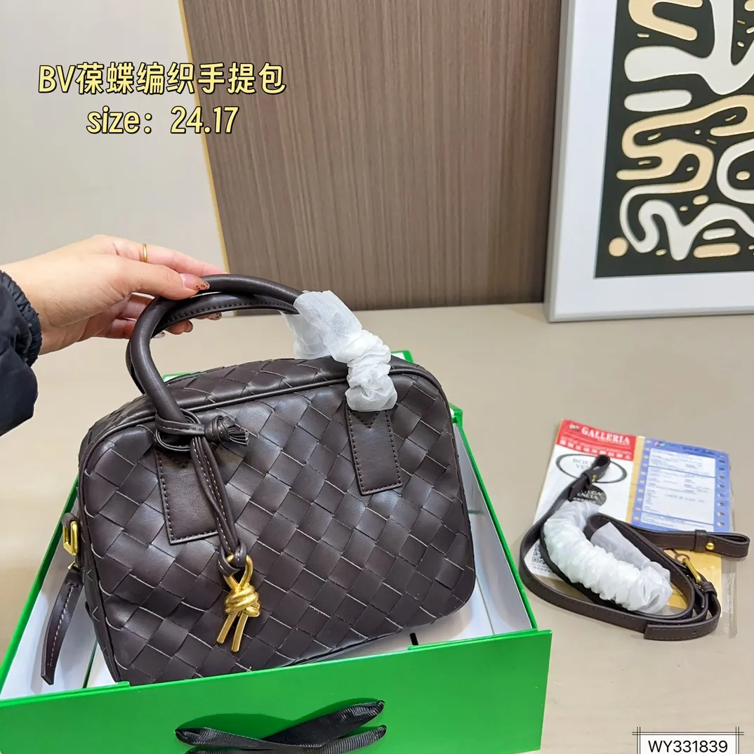💰155 折叠盒 Bv葆蝶家 新款编织 手提包 单肩包 尺寸24.17