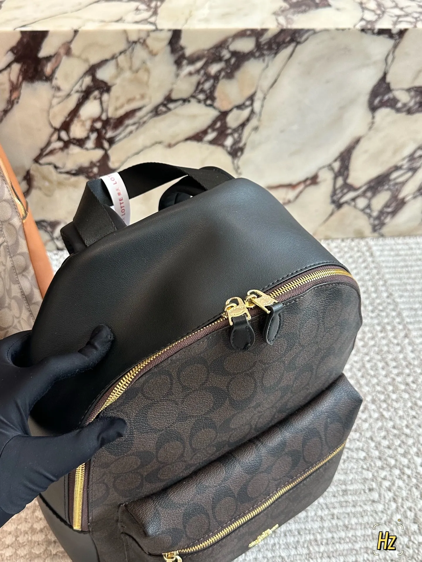 💰180 size：32*41cm C家 双肩包 双拉链/双隔层！ 最经典实用的一款男士双肩包 强烈推荐! ⚠️小长假需要一个它！ 搜索🔍coach 双肩包