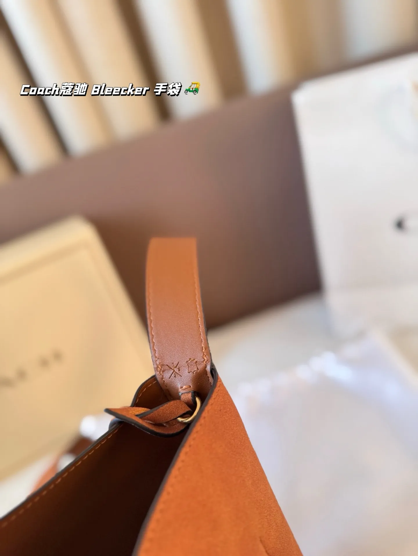 P155 Coach蔻驰| Bleecker 手袋 背上 Coach Bleecker手袋超柔软鞣制皮革质感满满简约百搭还什么都能装下 上班通勤也要处处保持时髦愈 尺寸 20*22