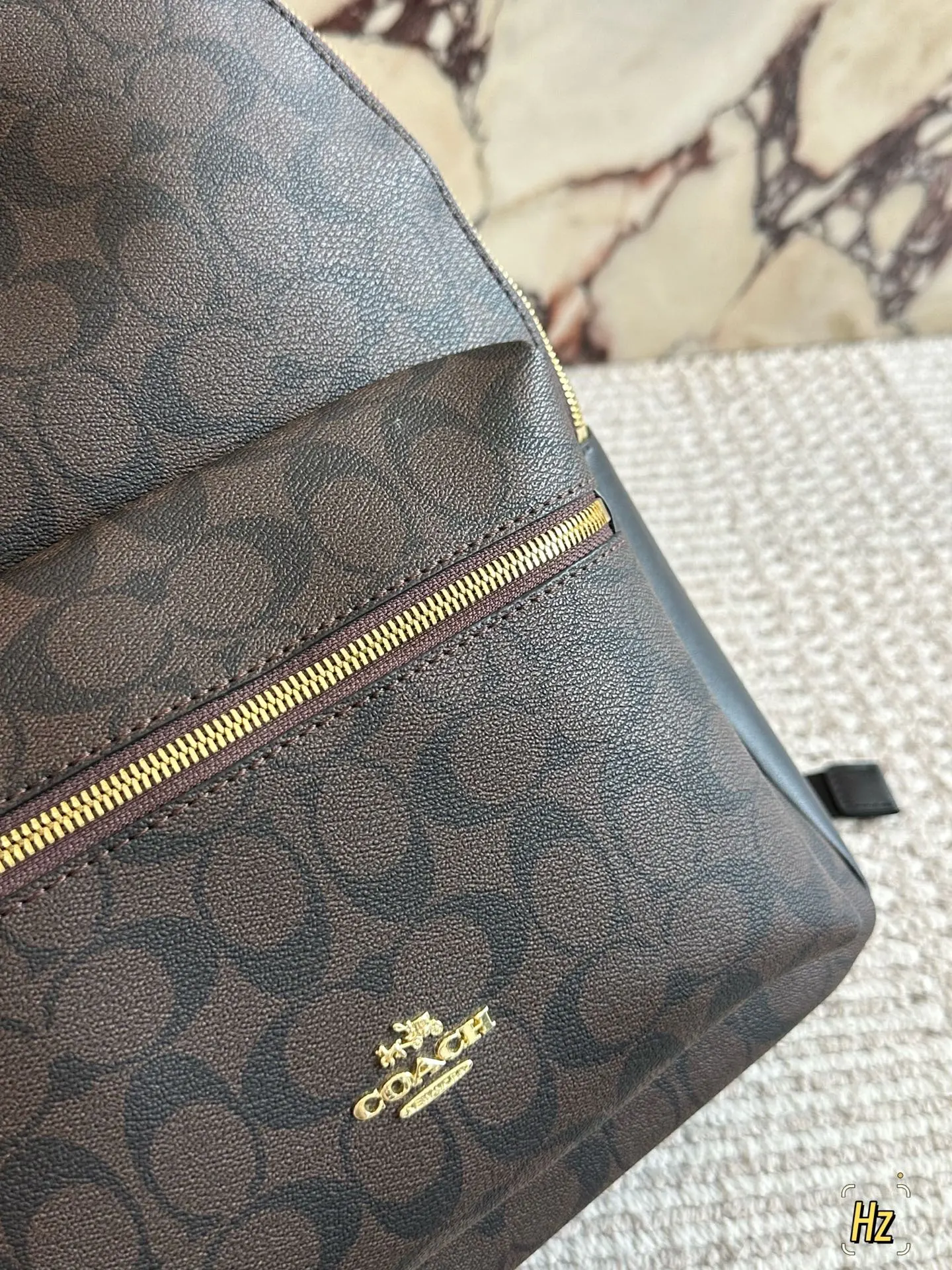 💰180 size:32*41cm C家 双肩包 双拉链/双隔层! 最经典实用的一款男士双肩包 强烈推荐! ⚠️小长假需要一个它! 搜索🔍coach 双肩包