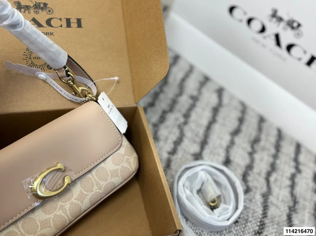 p160 配飞机盒 👏🏿 蔻驰 酒神tabby 配置双肩带 牛皮材质! size:25.12