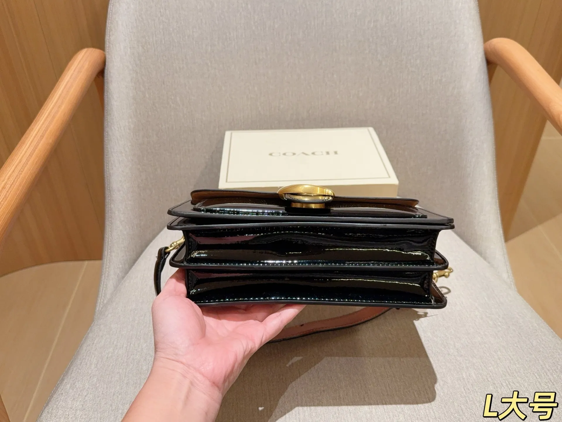 💰190 蔻驰coach Tabby26漆皮酒神包 尺寸26cm 礼盒包装🎁