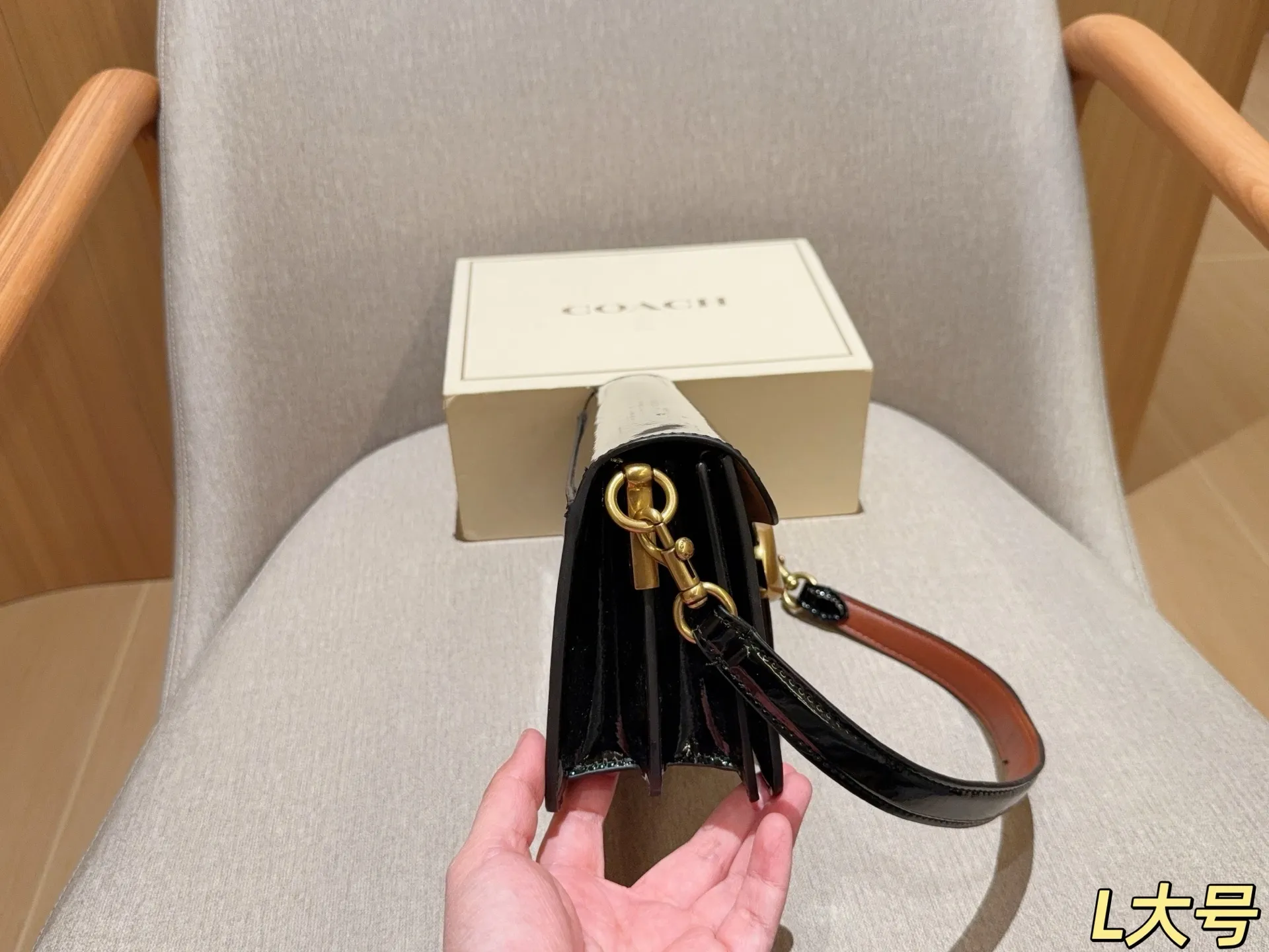 💰190 蔻驰coach Tabby26漆皮酒神包 尺寸26cm 礼盒包装🎁