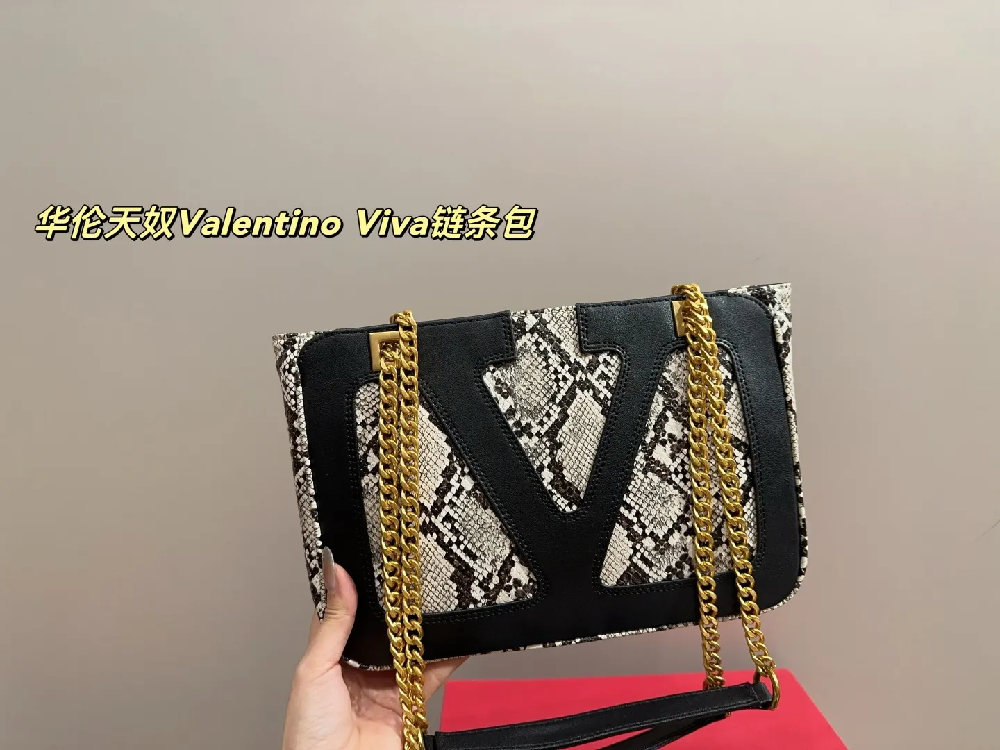 P205配盒⚠️尺寸26.19 华伦天奴Valentino Viva链条包