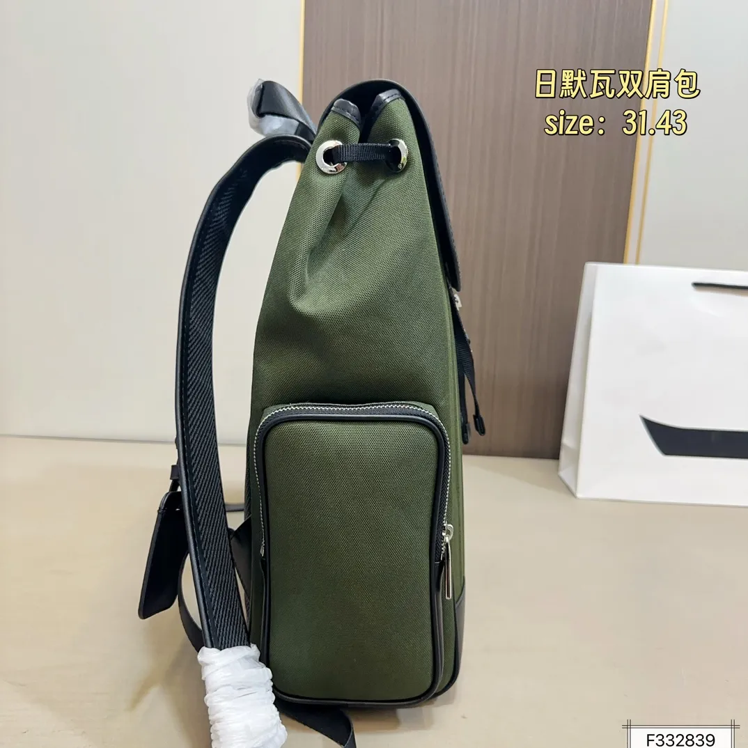 💰255 RIMOWA日默瓦 双肩包 Never Still 休闲运动 帆布 翻盖背包双肩包 大号 登山包 高级感 经典百搭 实物拍摄 尺寸31.43