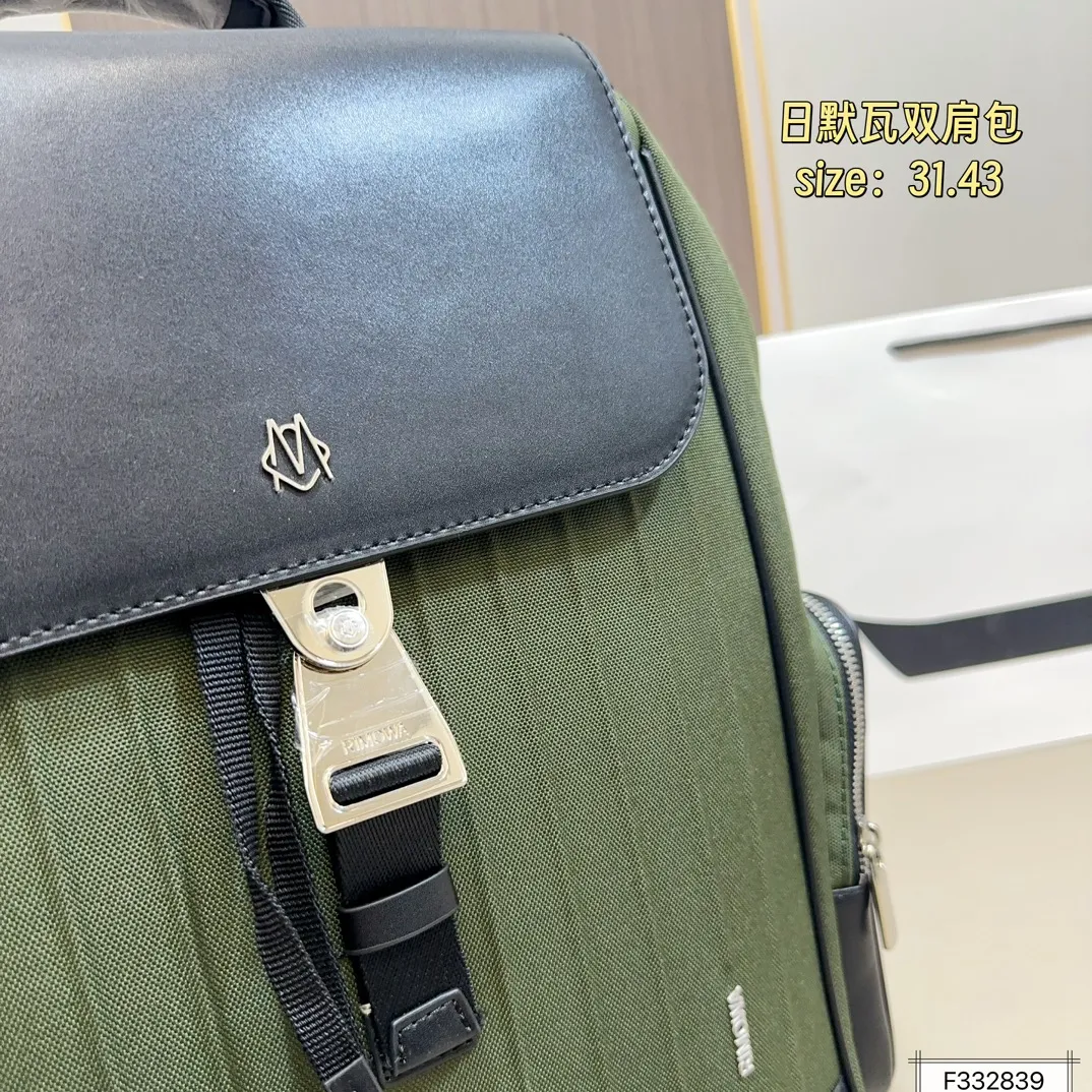 💰255 RIMOWA日默瓦 双肩包 Never Still 休闲运动 帆布 翻盖背包双肩包 大号 登山包 高级感 经典百搭 实物拍摄 尺寸31.43