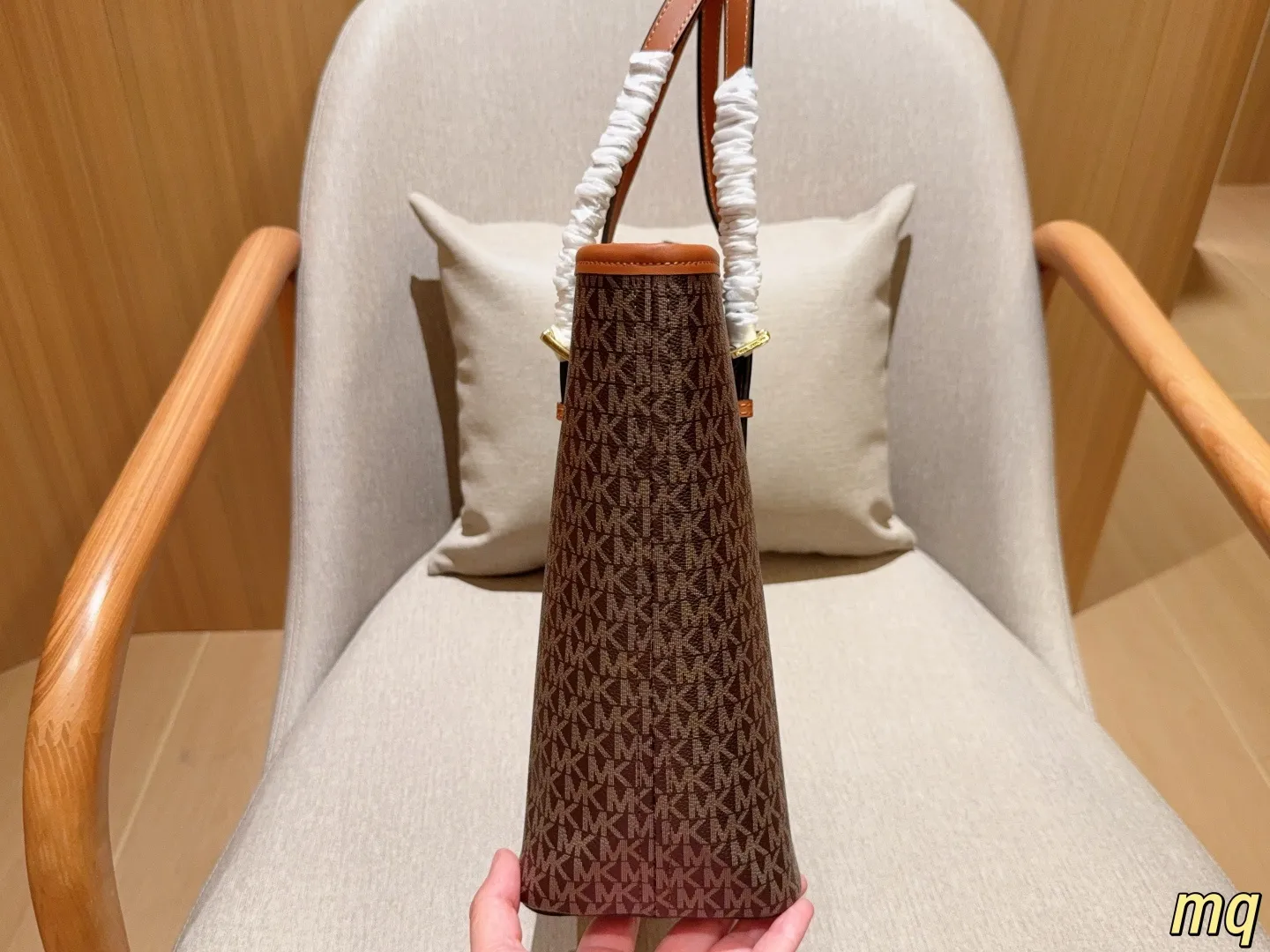 💰125 无盒 MICHAEL KORS/mk 经典迈克高仕JetSet托特包tote 大容量购物袋 尺寸32×27×12