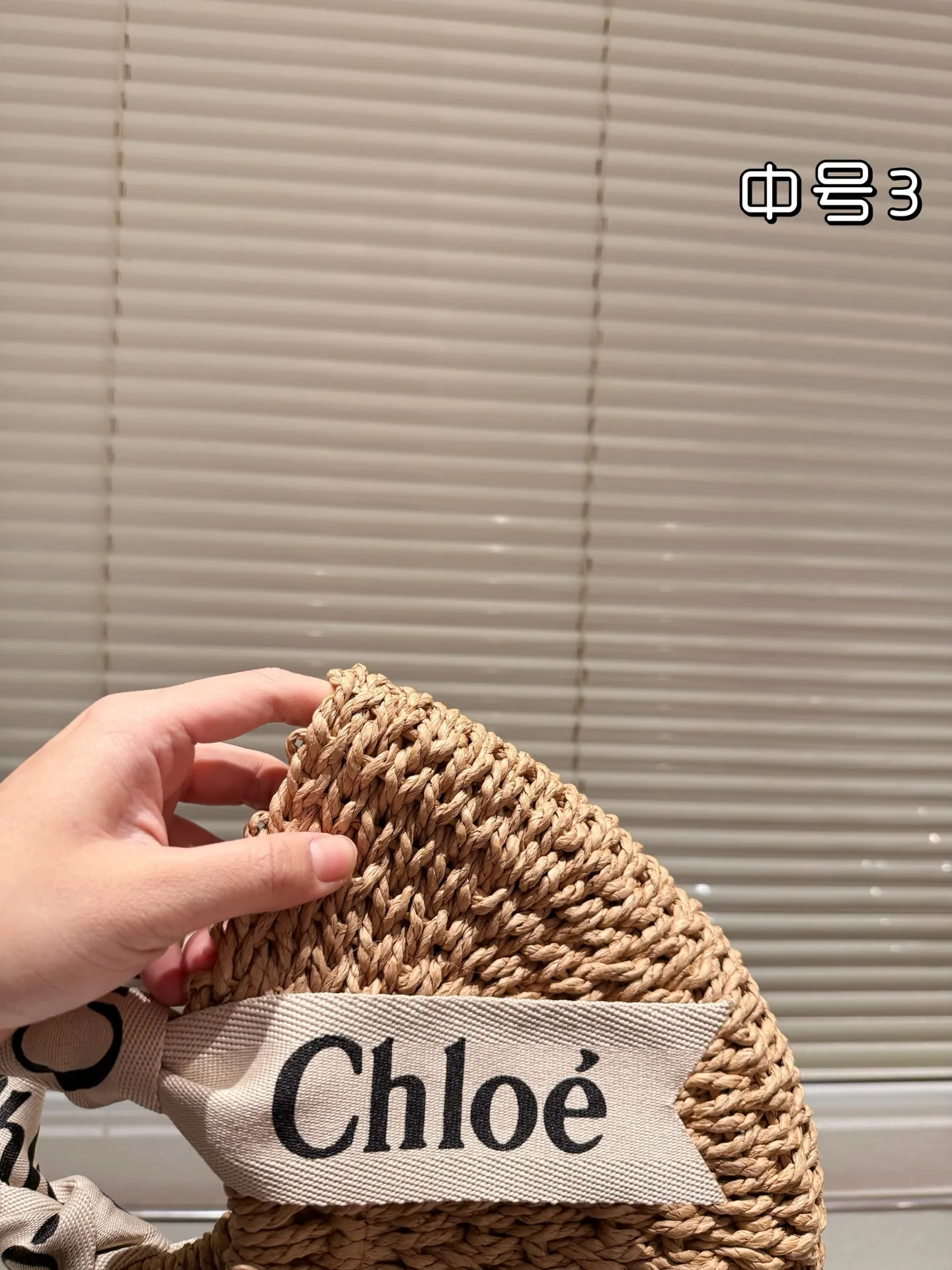 P100 P95 P90 chloe这个新款草编包菜篮子 印logo的手提袋和皮肩带还有草编的组合真的好清爽炒适合海边，是属于夏天的包没错啦而且到目前为止没有跟任何人撞过包国 容量很大，还有一些女孩子补妆的东西，实用满分了，被路人夸好看是对它最大的赞美吧 夏天的样子 背起来吧 姐妹们 尺寸 大号42.27 中号34.20 小号23.18