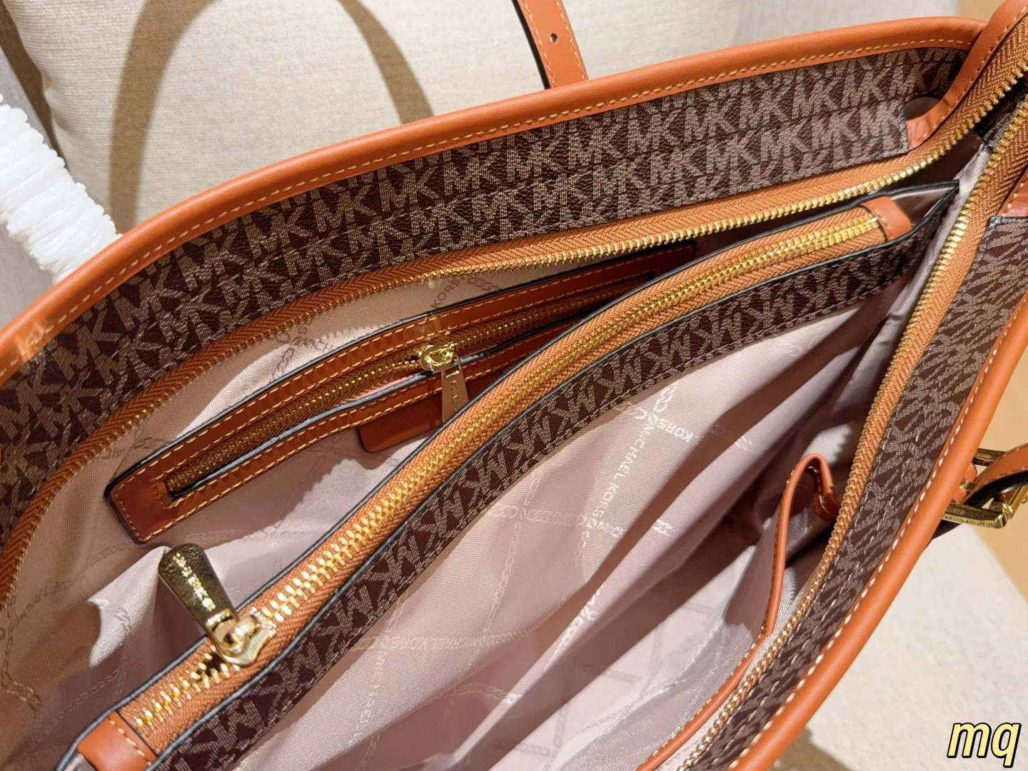 💰125 无盒 MICHAEL KORS/mk 经典迈克高仕JetSet托特包tote 大容量购物袋 尺寸32×27×12