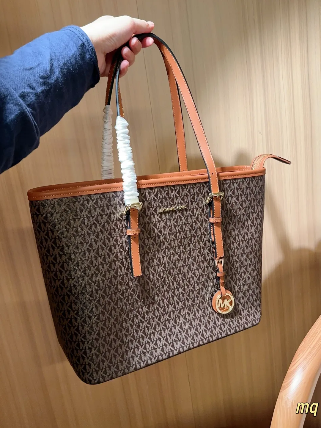 💰125 无盒 MICHAEL KORS/mk 经典迈克高仕JetSet托特包tote 大容量购物袋 尺寸32&times;27&times;12