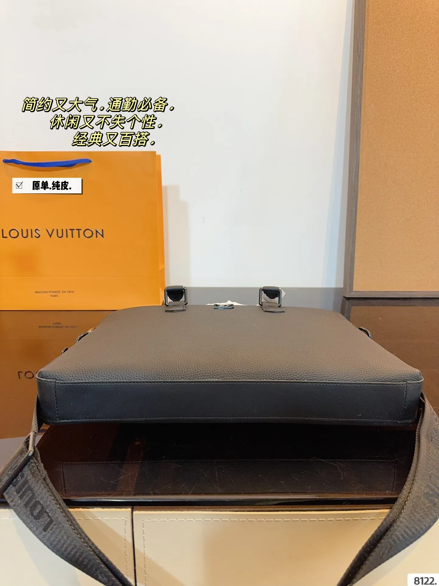 p325纯皮. lv 公文包 男包购物袋 万年不过时 专用LV面料原单五金 原版开模定制 手感超软 超舒服 ⚠ 全部五金都带logo 尺寸：38*6*29cm