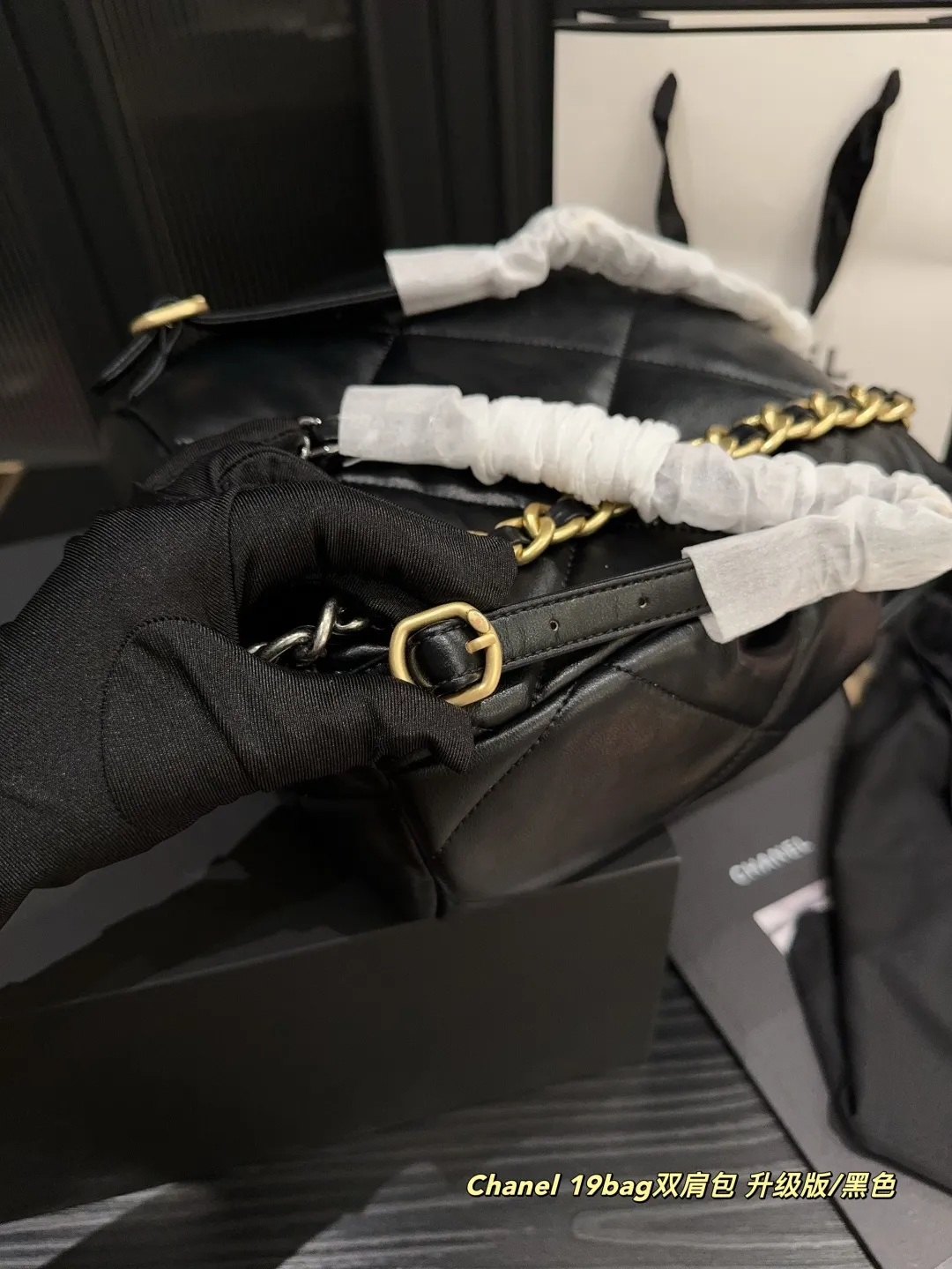 ✅升级版P200折叠盒⚠️尺寸20.24 香奈儿Chanel 19bag双肩包