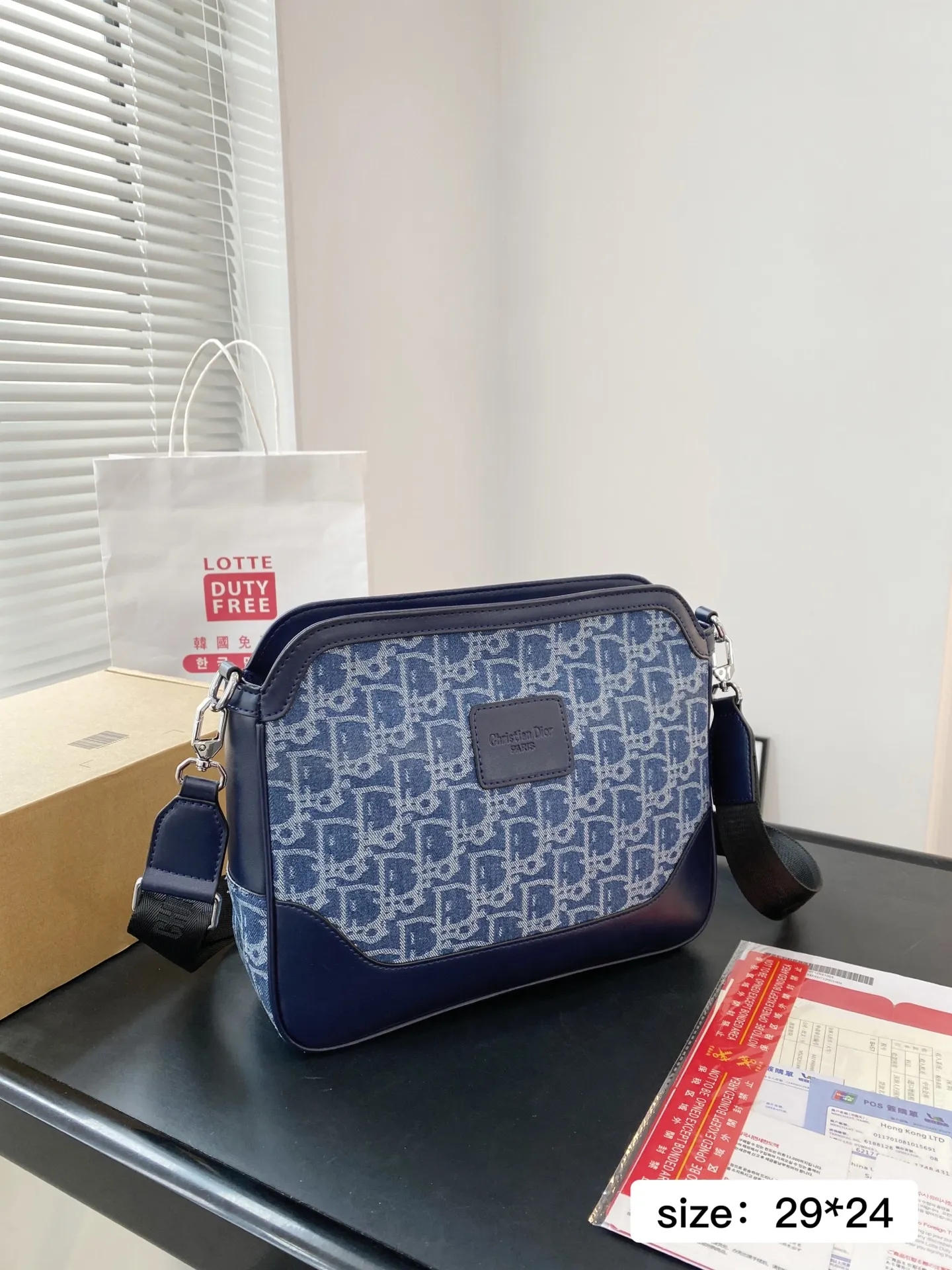 🅿️ 125✅ 尺寸29*24 LV Gucci 蔻驰 迪奥丹宁单肩包 男包 斜挎包 采用经典百搭 实物拍摄 原厂原版面料 高端品质 0215