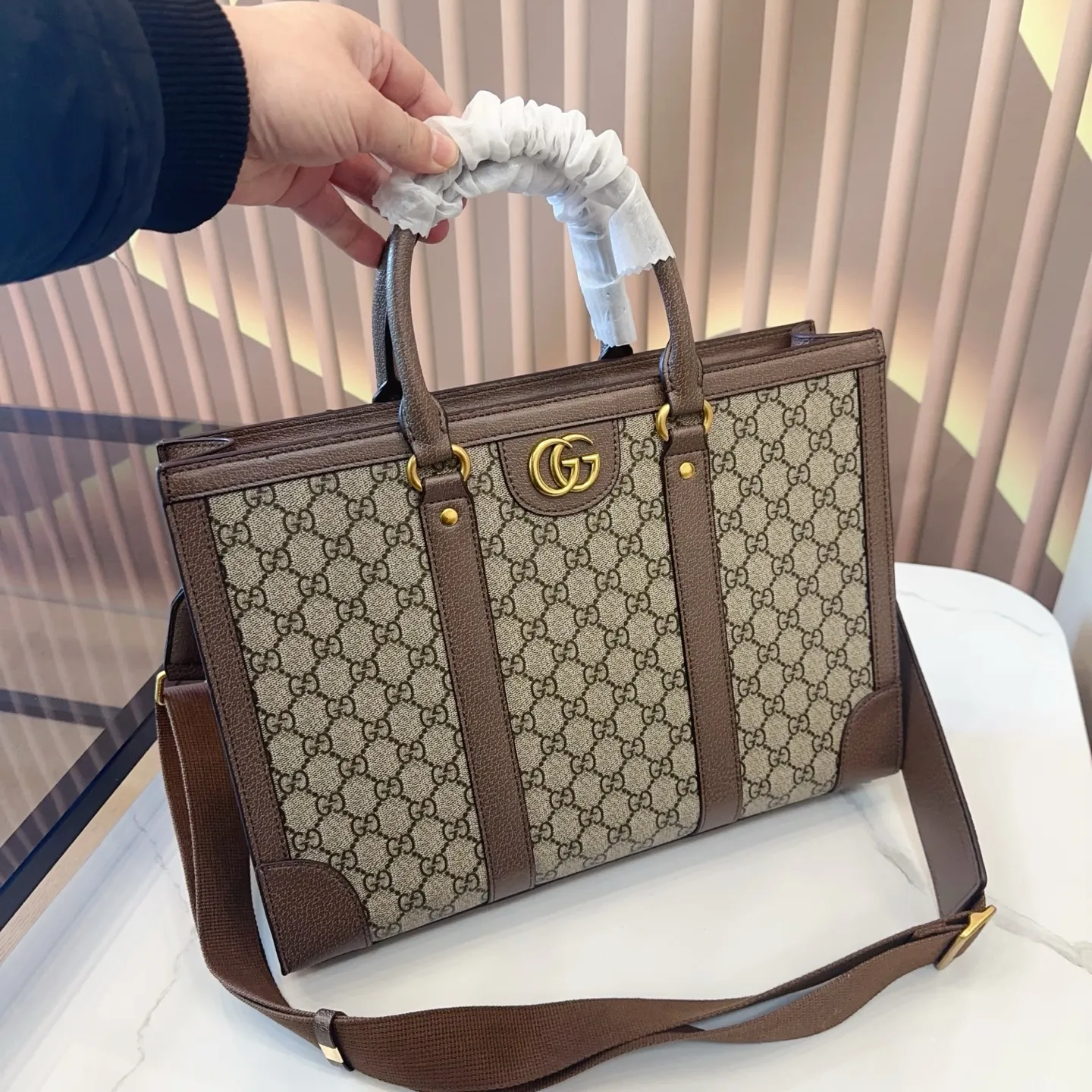 p305 酷奇Gucci公文包💼 适合上班族 出差必备 商务风 超高性价比男包 尺寸38 27gy