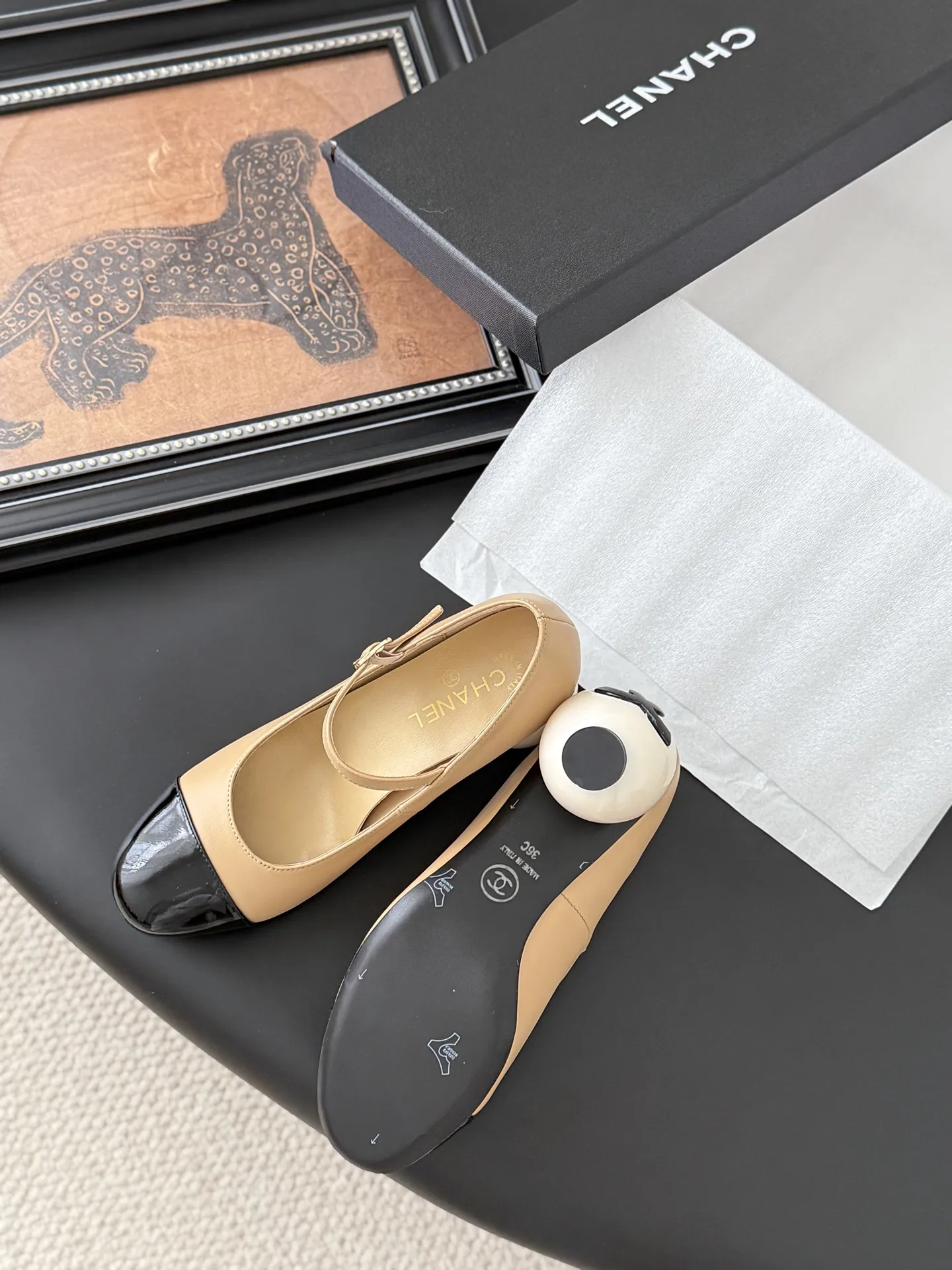 P 260 Chanel 25K秋冬新款珍珠单鞋 精彩亮点 巨型珍珠 原版开模珍珠 真皮大底 Size:35-39 其他码数定做