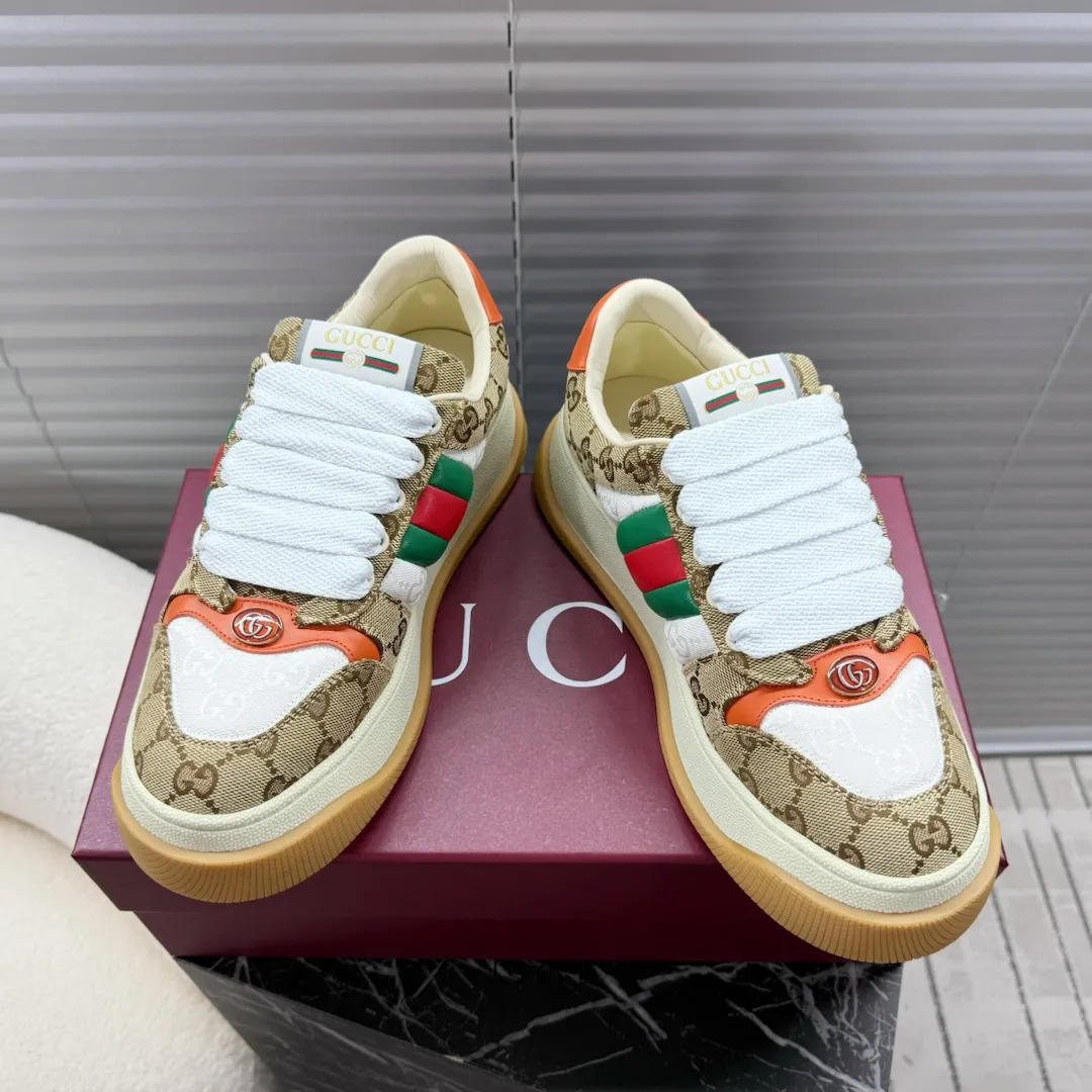 橙子出厂价💰130 Gucci 古驰 胖嘟嘟厚底脏脏鞋 运动鞋 胖丁小脏鞋 休闲鞋板鞋 码数:35-40