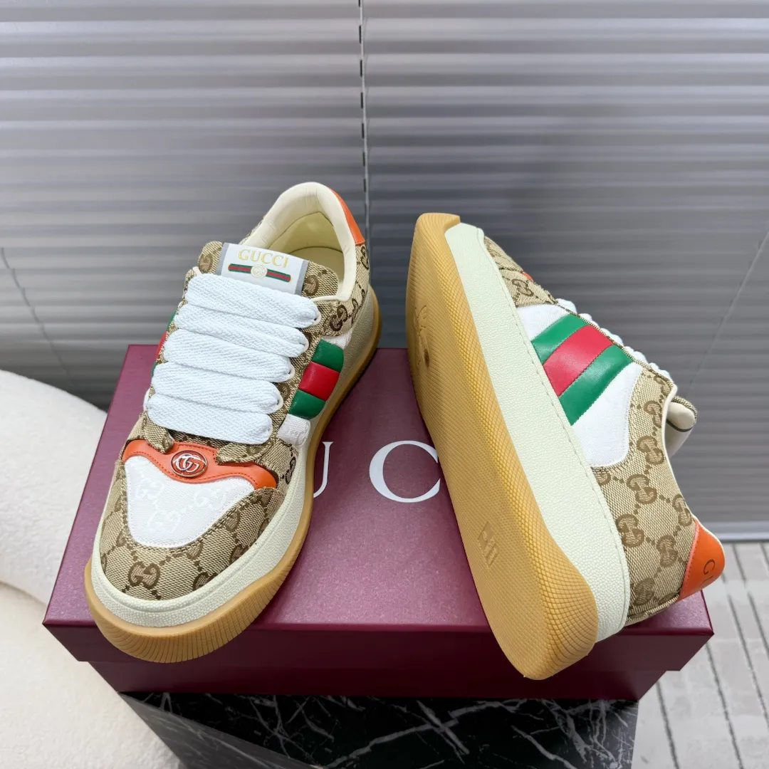 橙子出厂价💰130 Gucci 古驰 胖嘟嘟厚底脏脏鞋 运动鞋 胖丁小脏鞋 休闲鞋板鞋 码数：35-40