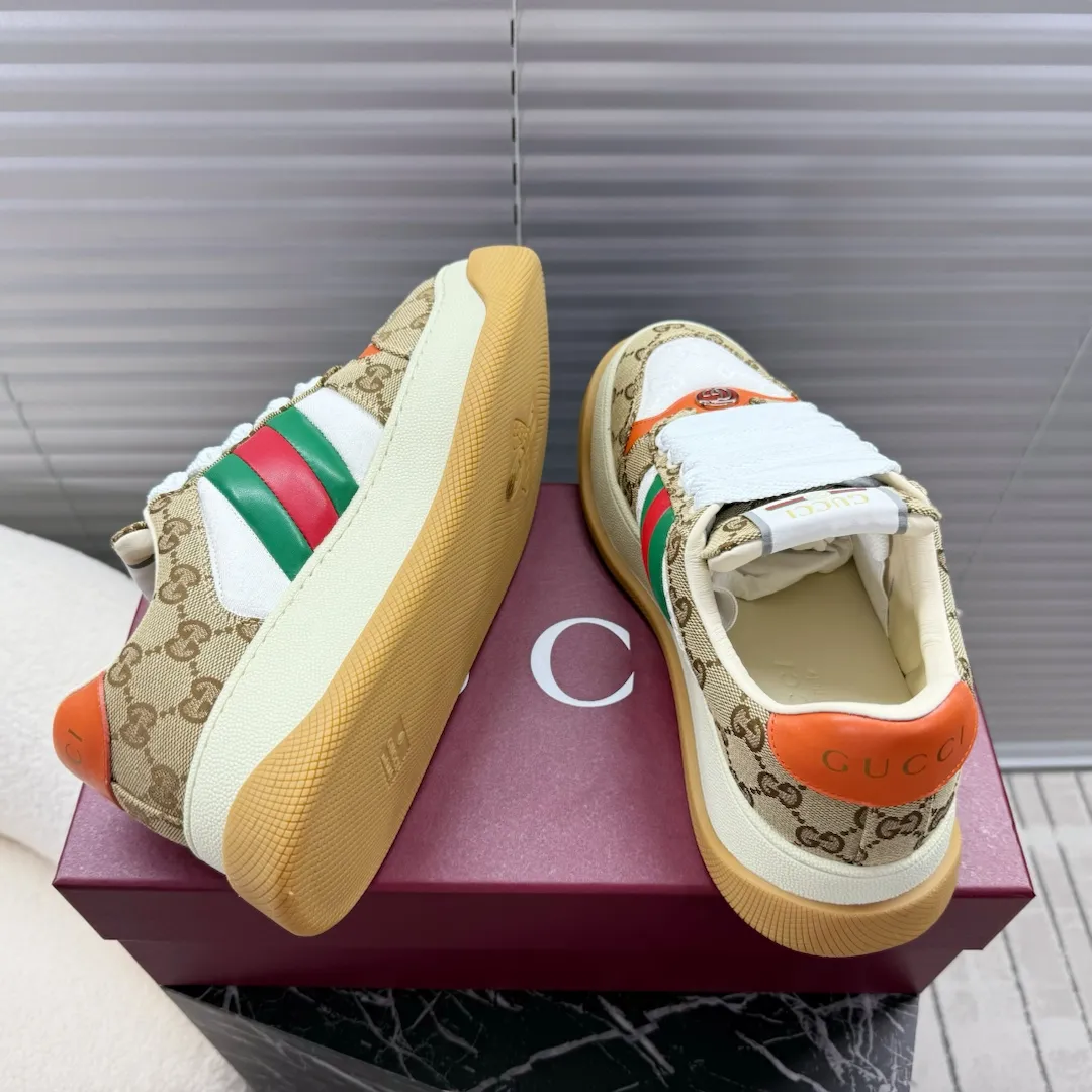 橙子出厂价💰130 Gucci 古驰 胖嘟嘟厚底脏脏鞋 运动鞋 胖丁小脏鞋 休闲鞋板鞋 码数：35-40