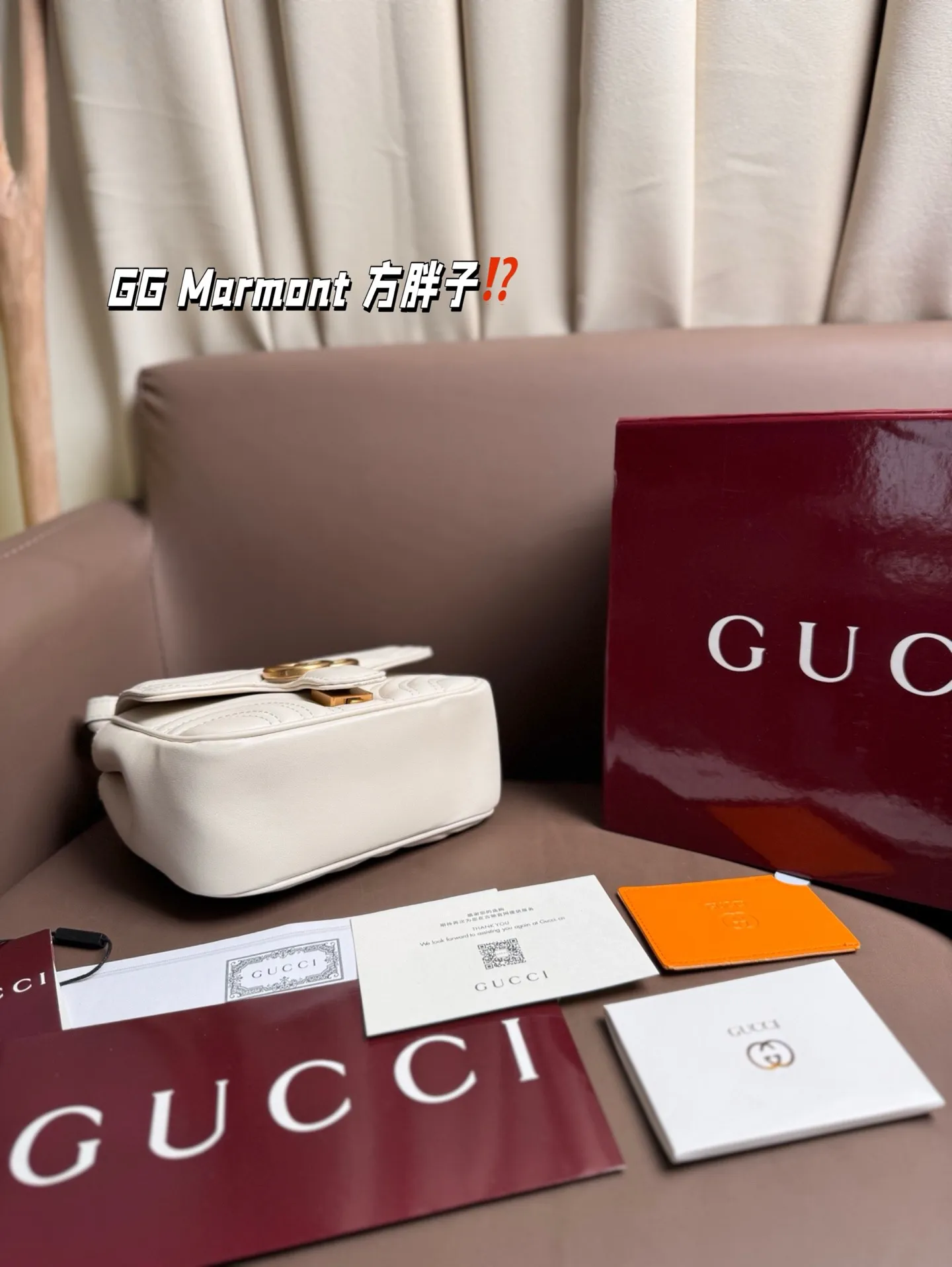 P170 复刻版 size：20*15 GG Marmont 方胖子 Gucci新款小可爱震撼来袭 宝宝们 绝对绝对的下一个爆款！