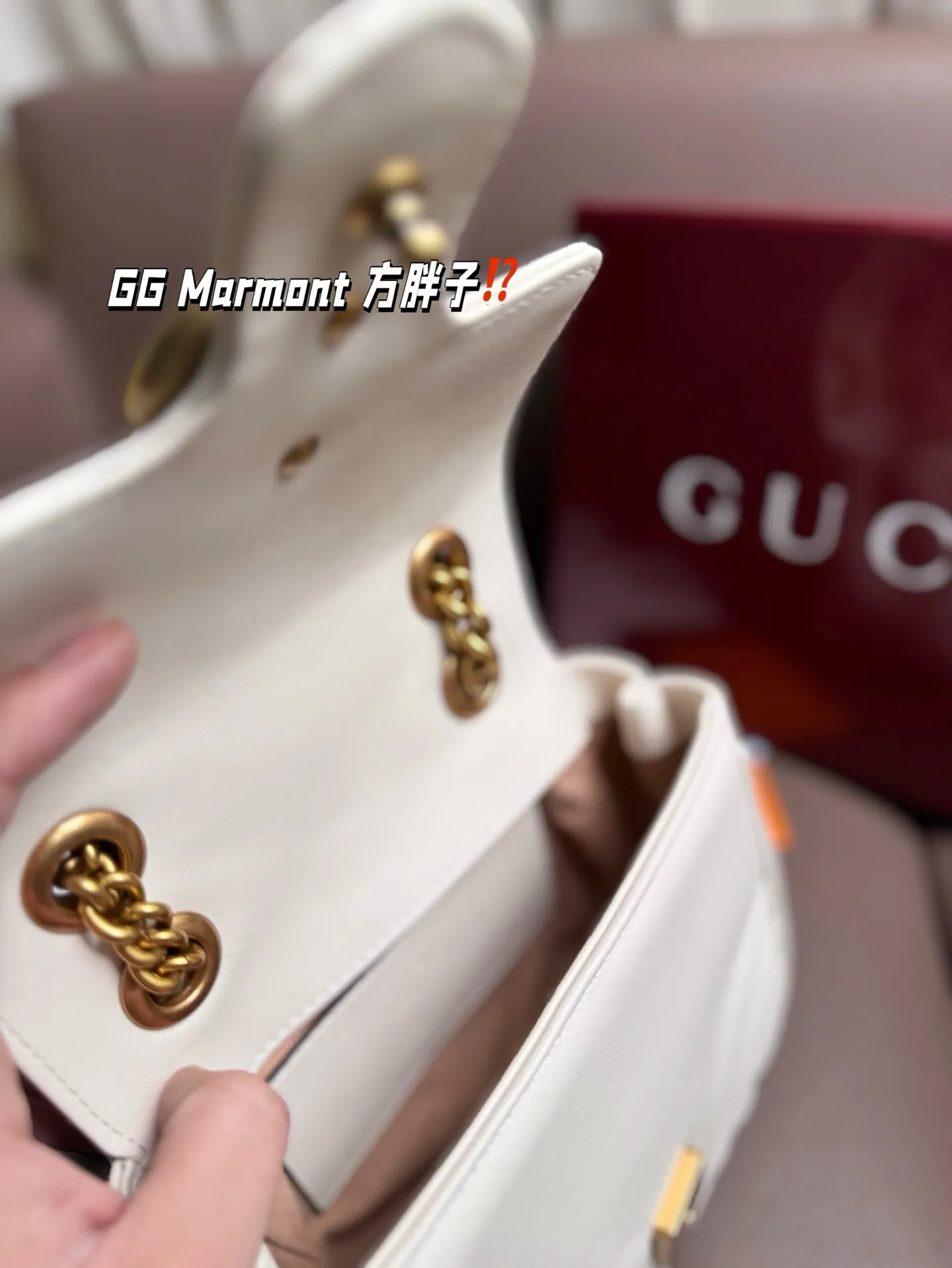 P170 复刻版 size:20*15 GG Marmont 方胖子 Gucci新款小可爱震撼来袭 宝宝们 绝对绝对的下一个爆款!