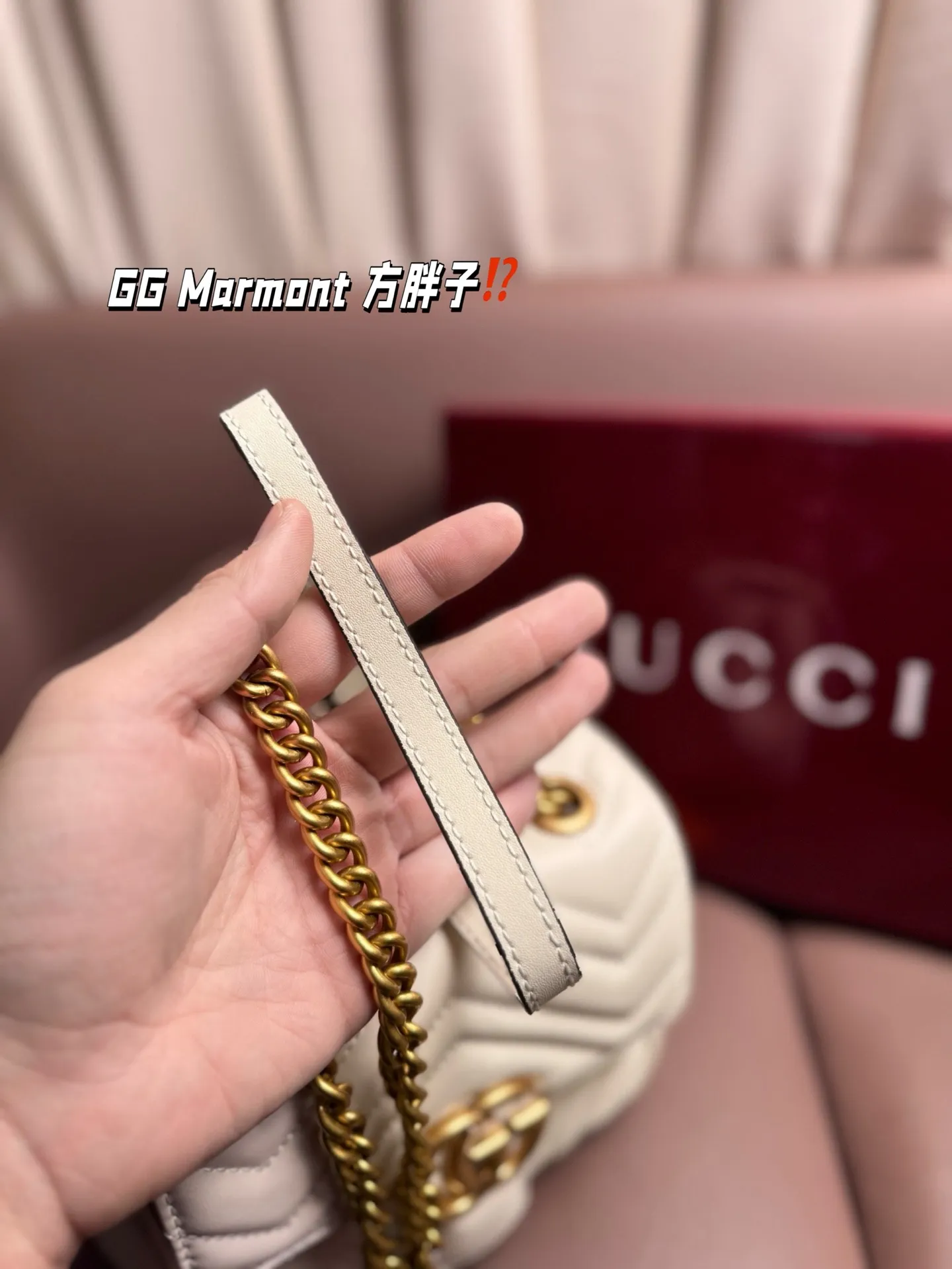 P170 复刻版 size：20*15 GG Marmont 方胖子 Gucci新款小可爱震撼来袭 宝宝们 绝对绝对的下一个爆款！