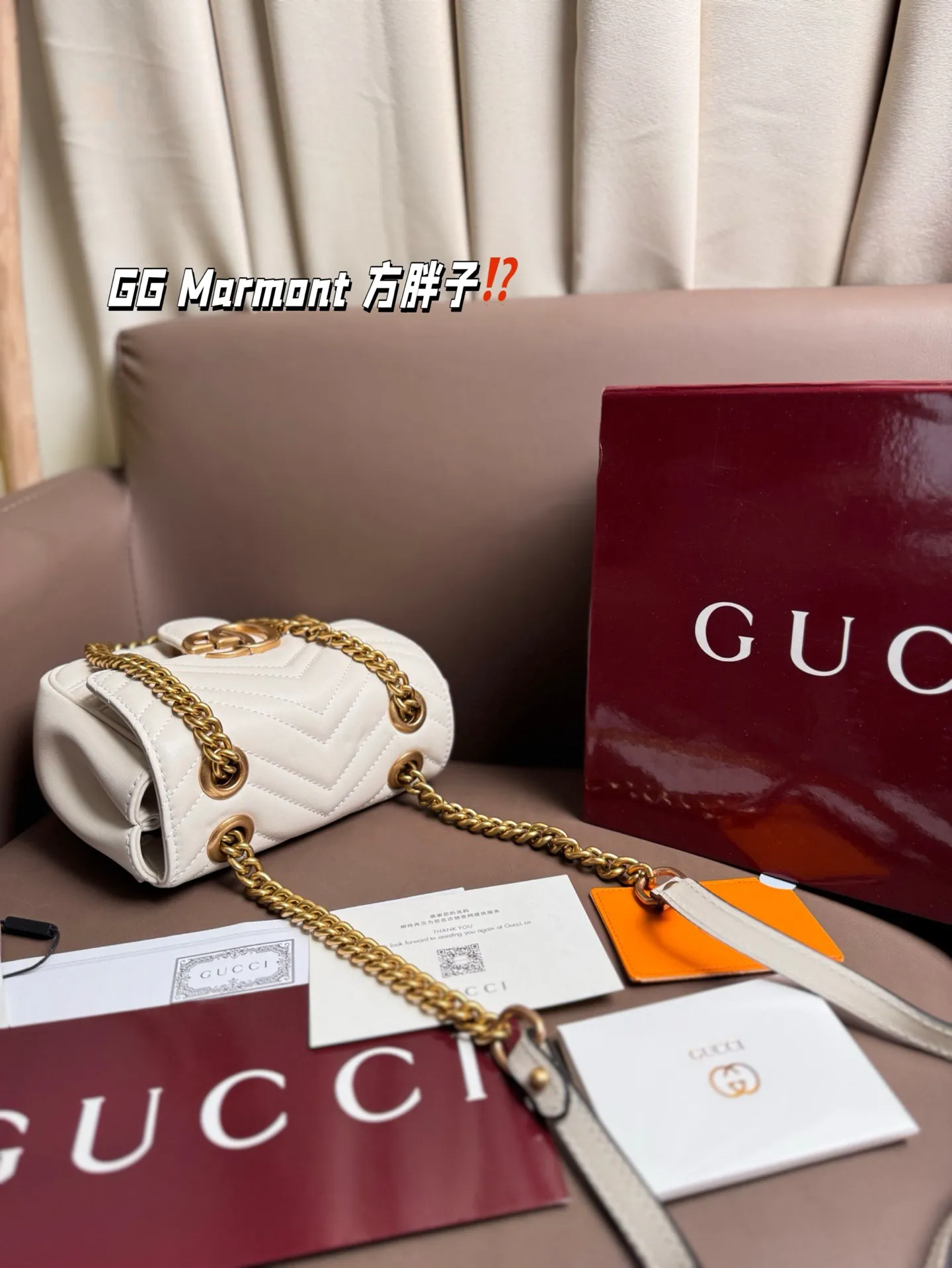 P170 复刻版 size:20*15 GG Marmont 方胖子 Gucci新款小可爱震撼来袭 宝宝们 绝对绝对的下一个爆款!