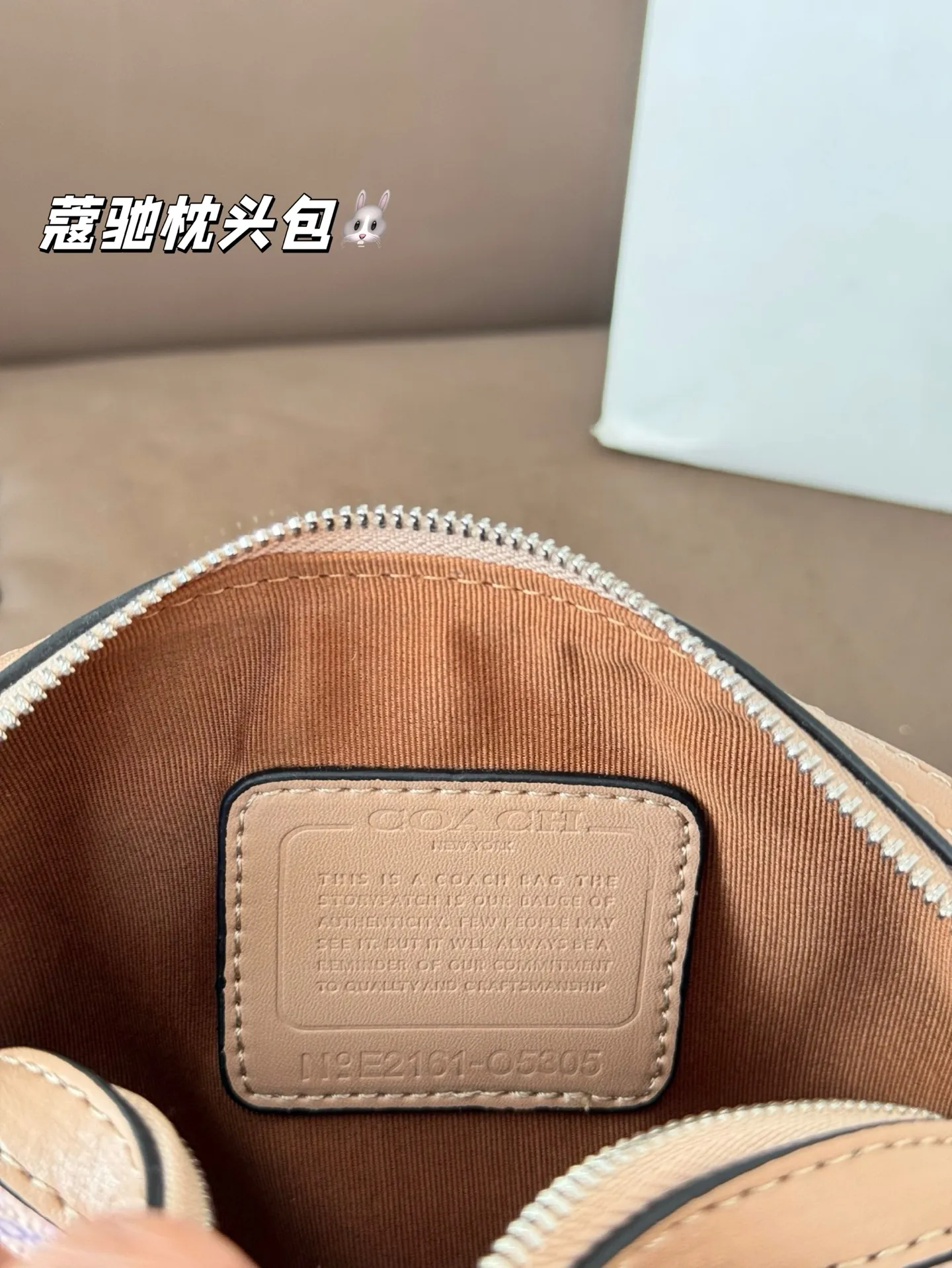 大号P180 小号P160 礼盒🎁（带挂件） 蔻驰枕头包出货 专柜同步 最新款 ❤️❤️🔥超级实用的款式 手提 斜挎多用款 原版电镀五金带logo 超级大牌 内衬logo‼️时尚百搭款式 不挑年龄段 喜欢的抓紧自留啦 尺寸：大25*17 小17*12