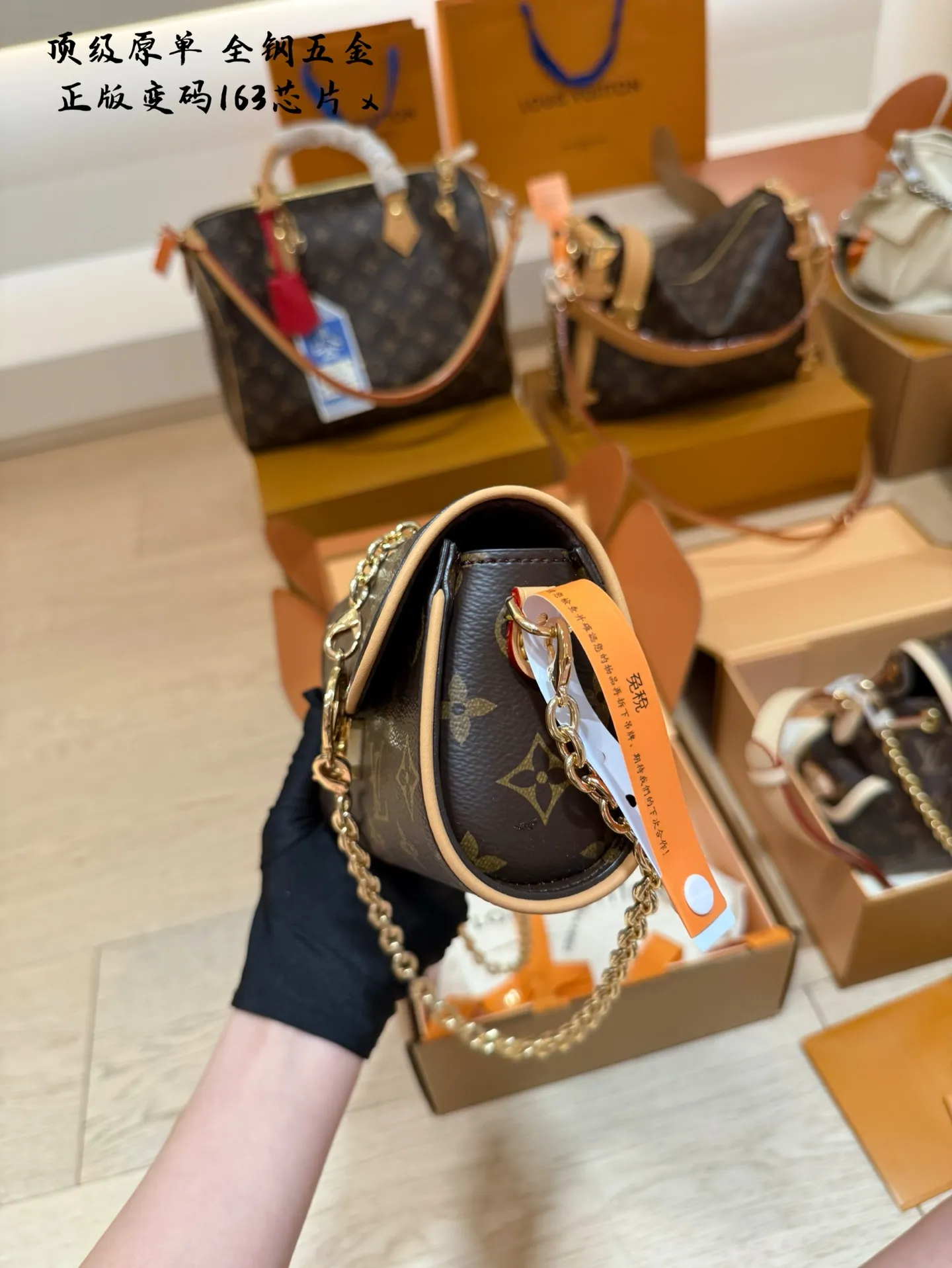 钢五金p200 LV新品来袭2025新款pochette camille 新品长度很长,手机完全可以放下,日常的逛街包老花满印 20cm 双盒包装
