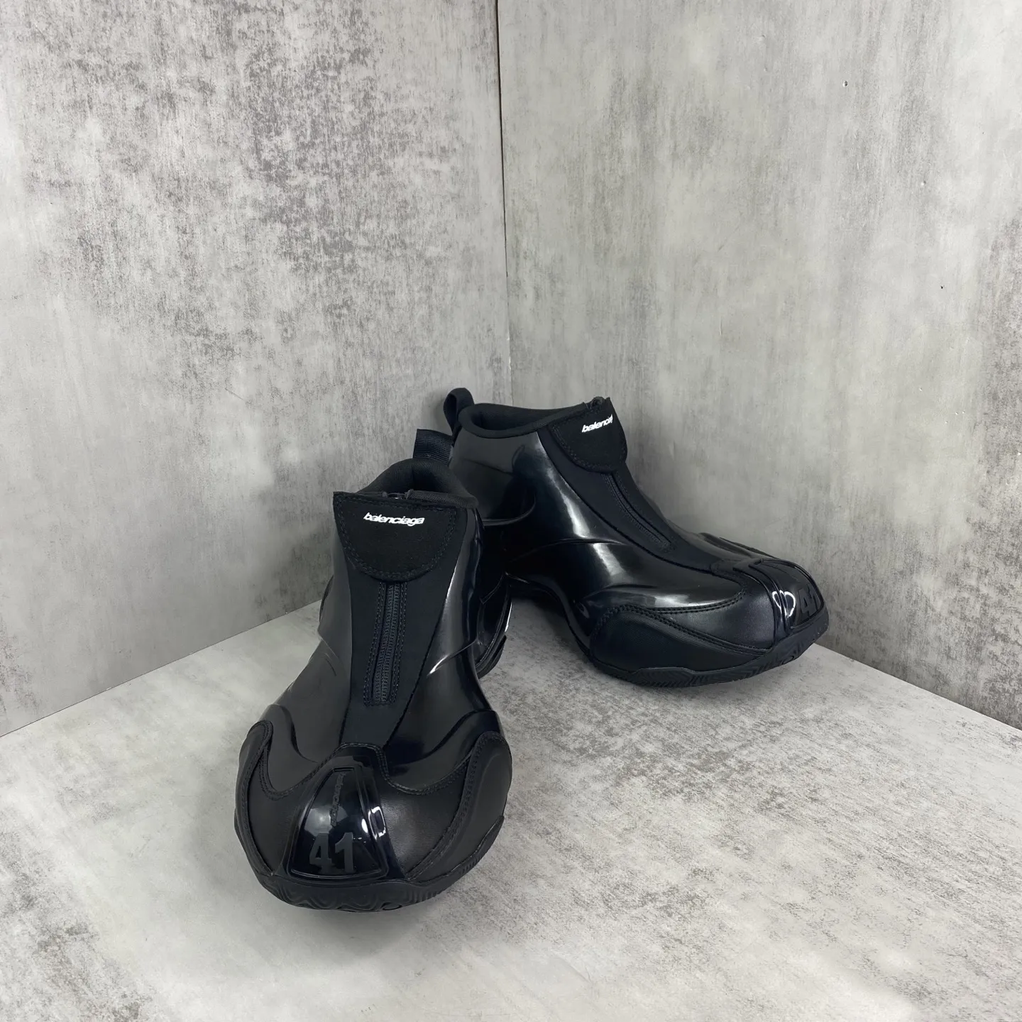 工厂直销&yen;580💰🔥新款上架🔥Balenciaga巴黎世家 basketball 篮球鞋 圆头拉链 男款40-46