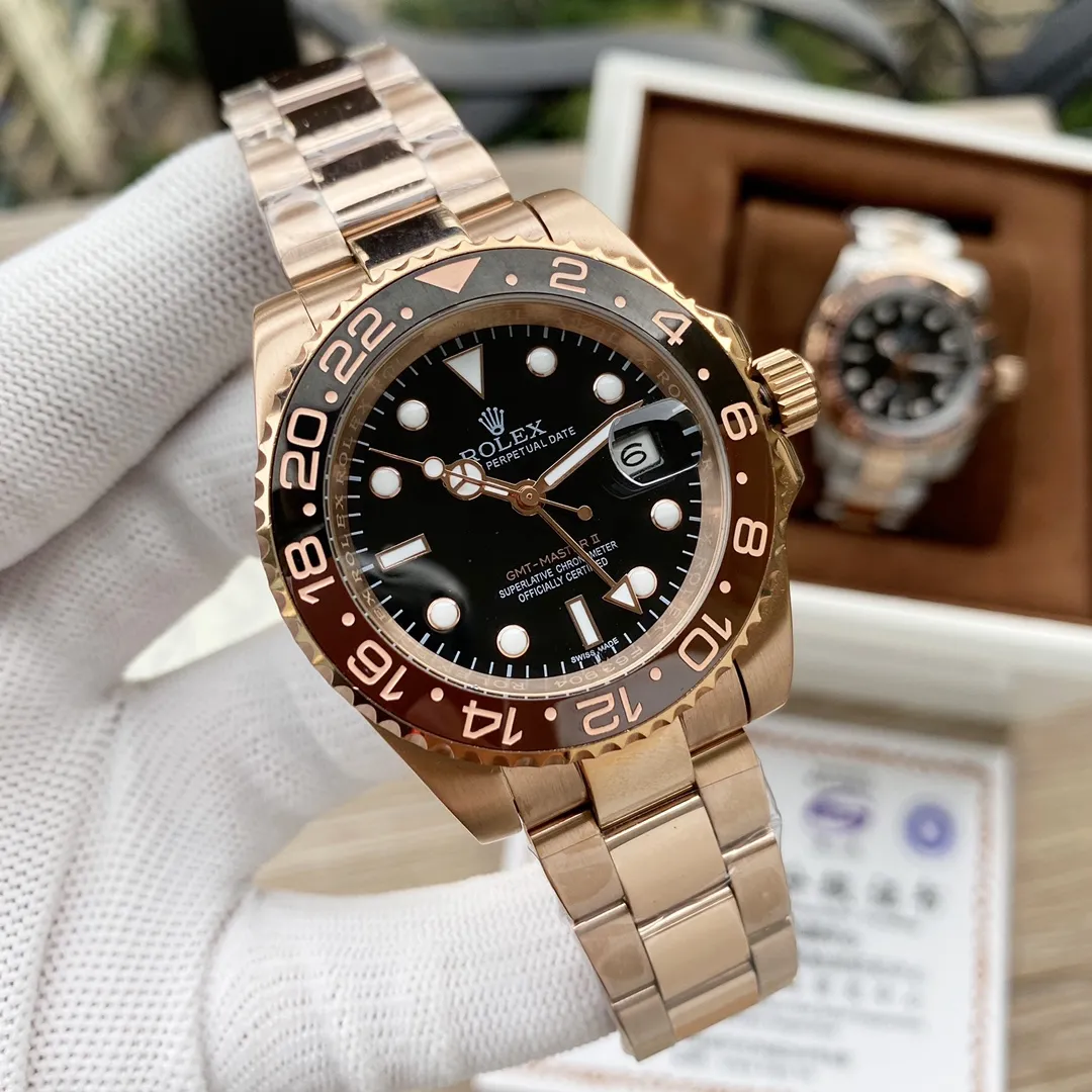 白壳💰200 金壳220。劳力士⚡ROLEX GMT-格林尼治系列 全自动机械40mm •(三珠钢带、五珠钢带任君挑选)