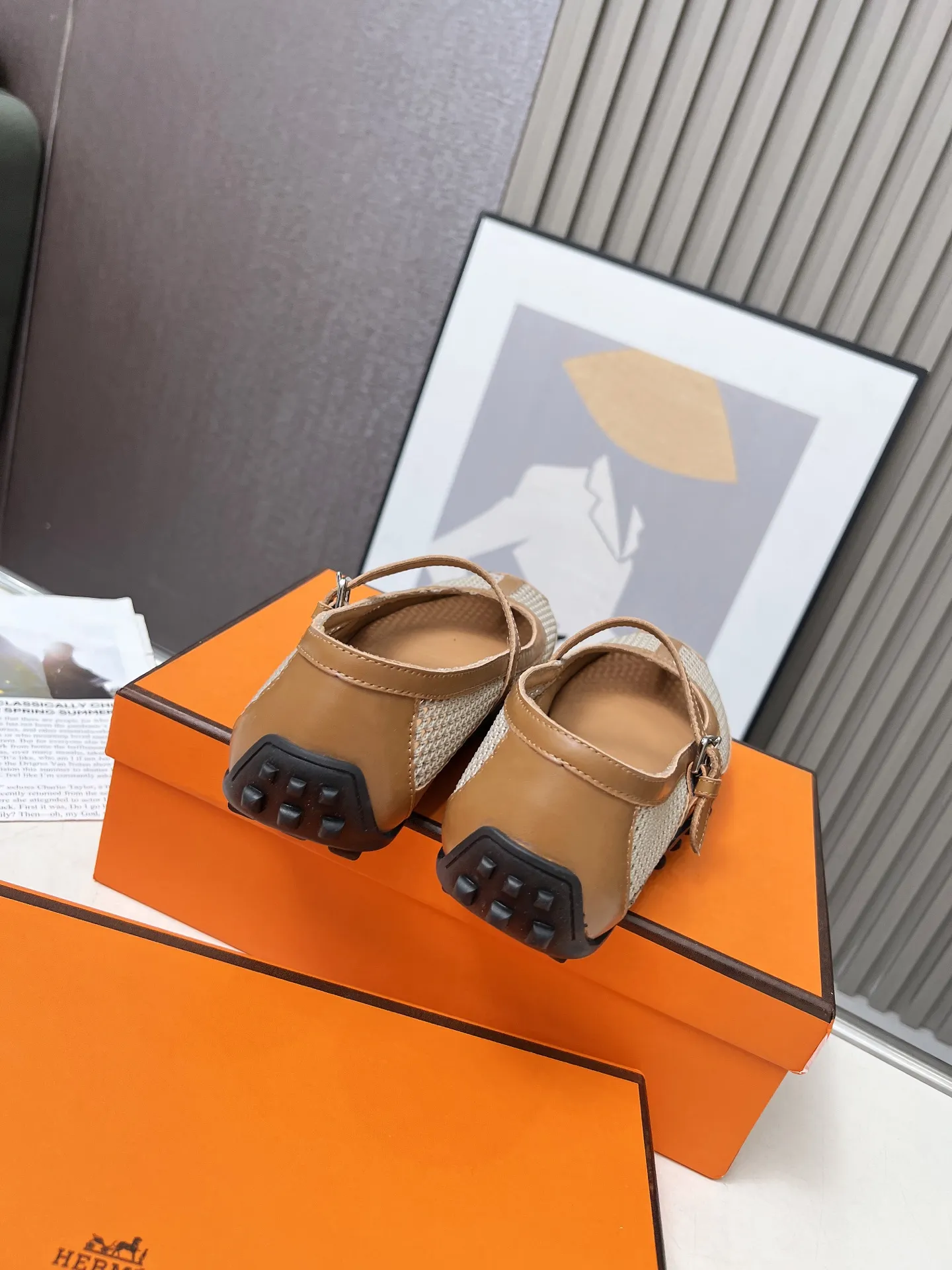 P190 Hermes 爱马仕新款！原版开发，头层牛皮面！新工艺网格！羊皮里，羊皮垫脚！35-41码