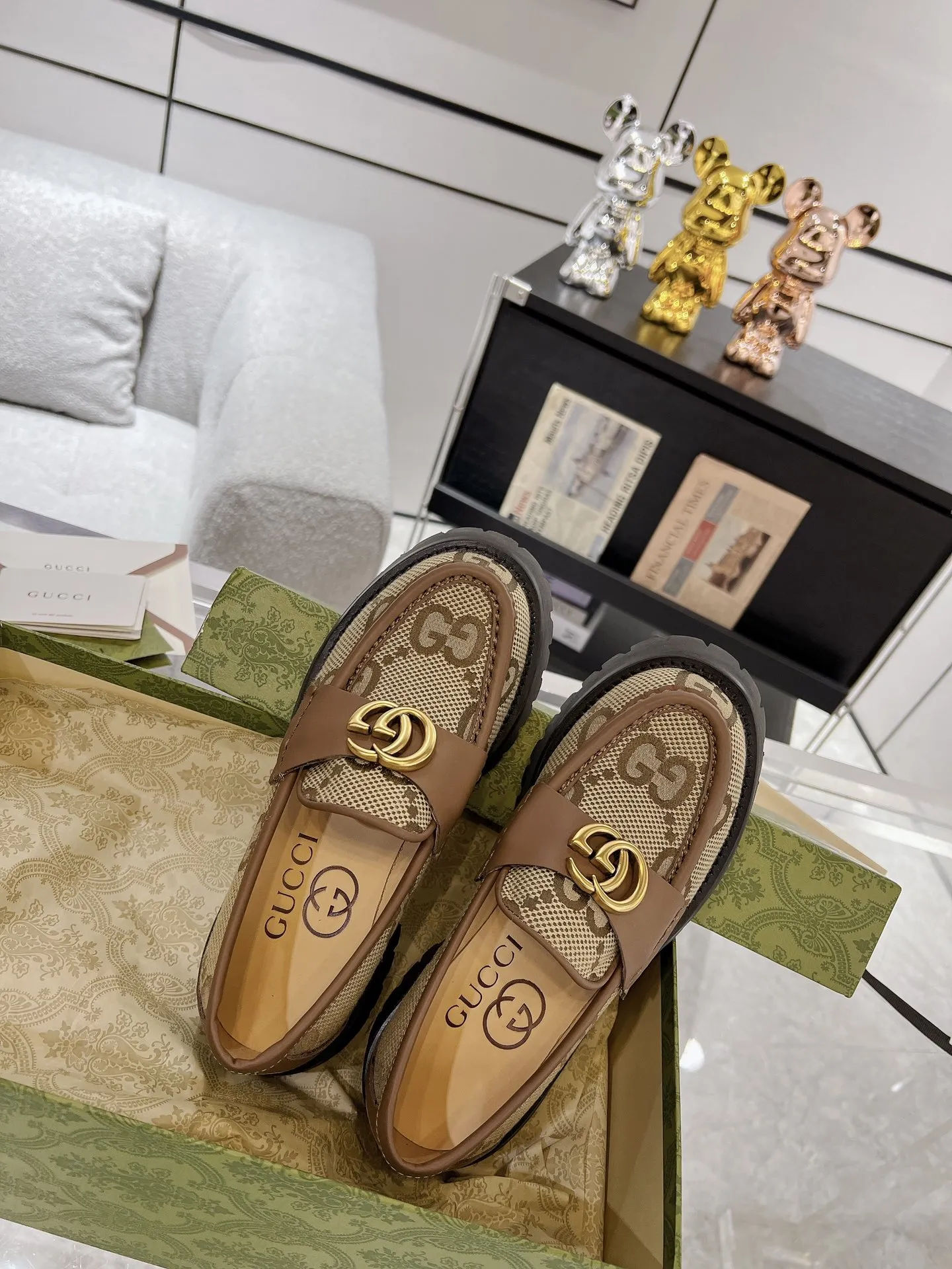 💛P270💰 男+10 Gucci古驰2023早春新品！原版开发高版本，男女款都有开边珠品质保证始终如一 码数:女35-41# 男39-45#