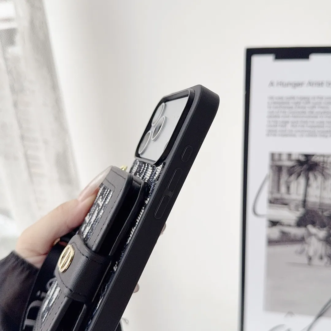 迪奥dior左右翻卡包壳+挂绳（17-17pro-17Air-17promax型号7-17pm，也有三星型号