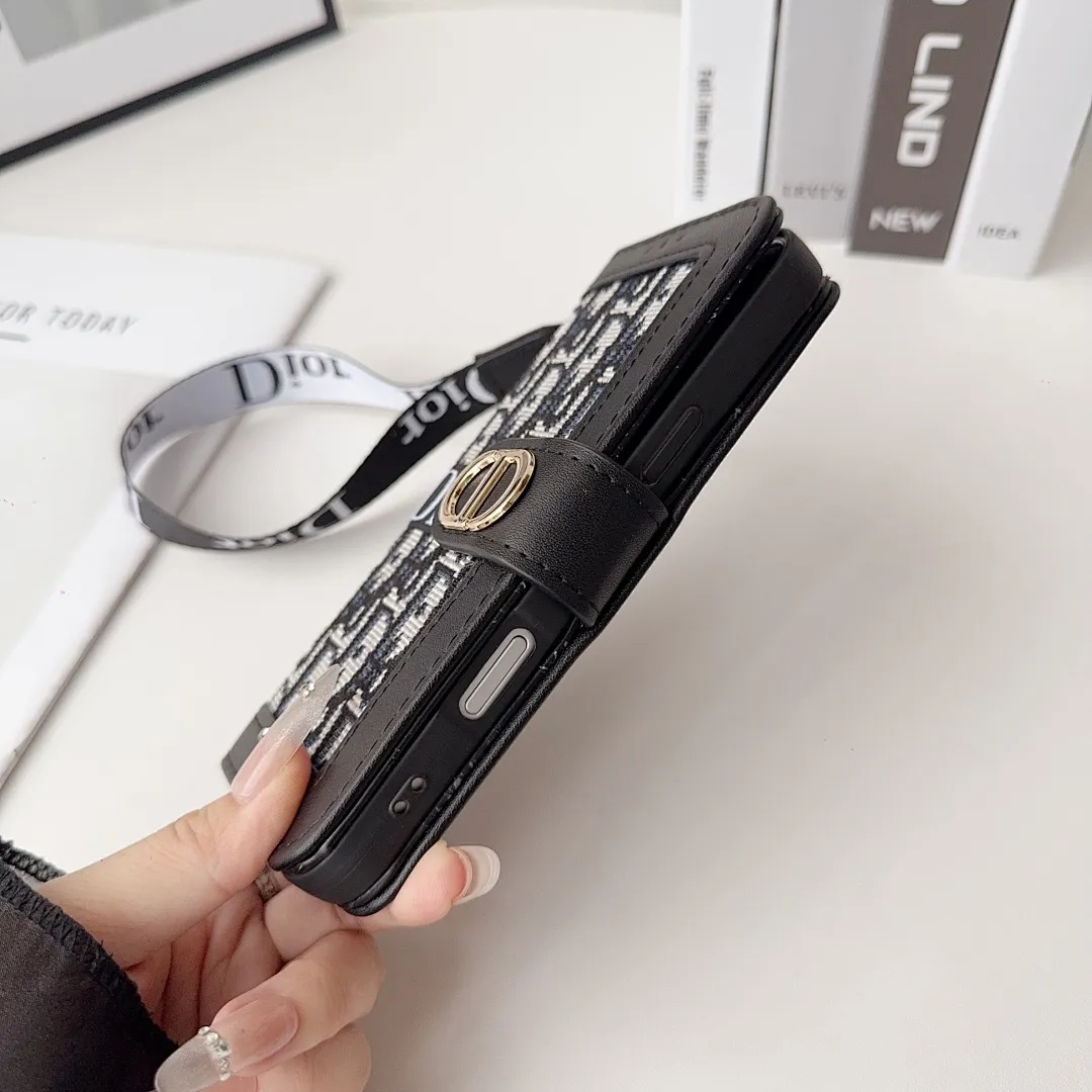 DIOR 迪奥 刺绣布纹 拼皮 皮套（11-17pm，三星型号S22-s25U)