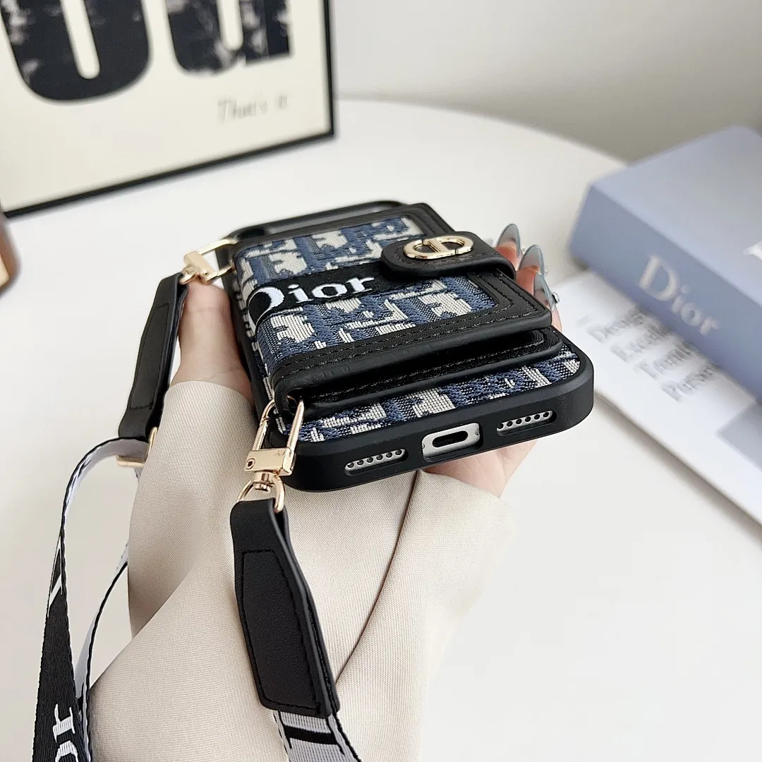 迪奥斜挎卡包壳