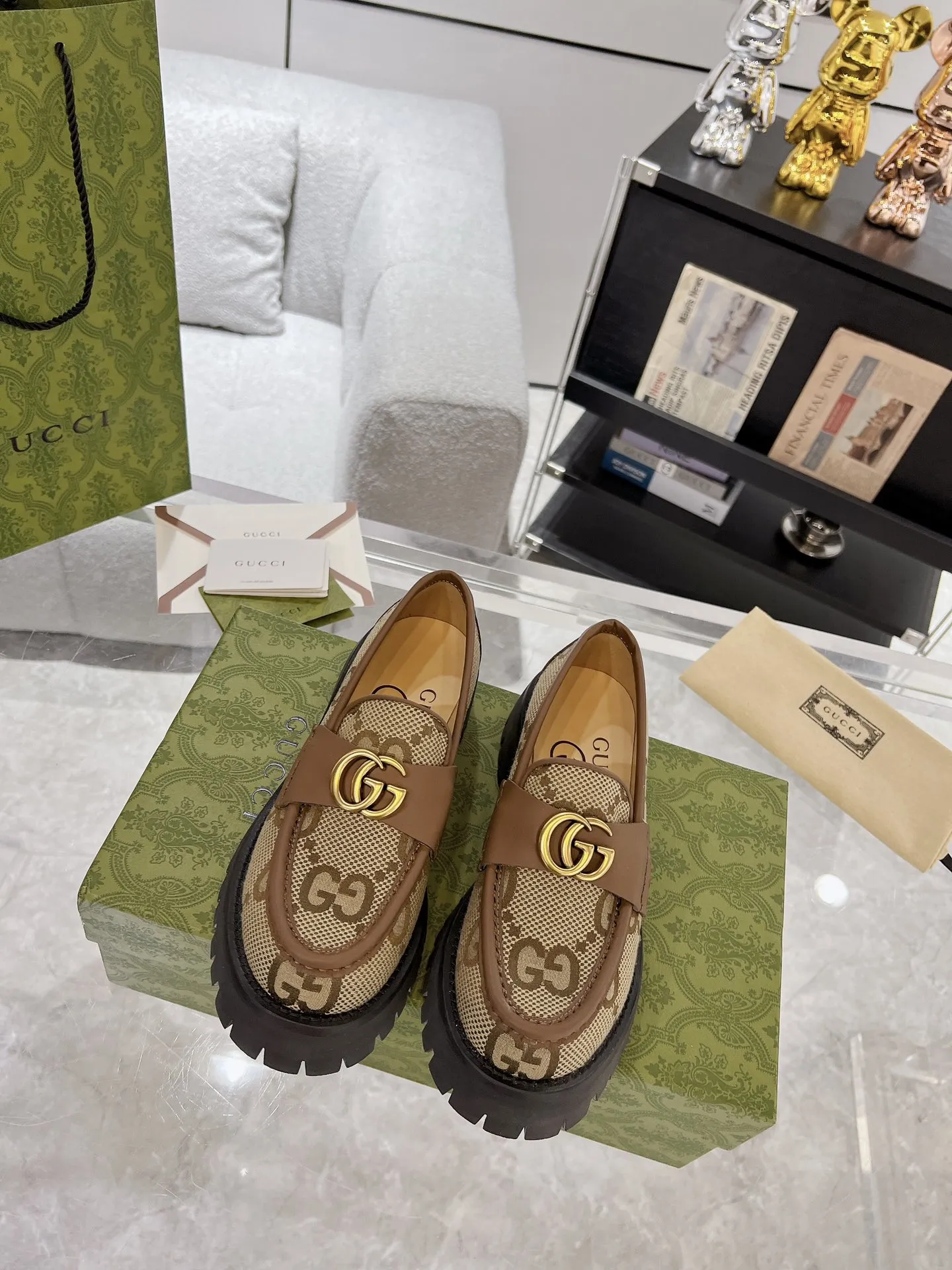 💛P270💰 男+10 Gucci古驰2023早春新品！原版开发高版本，男女款都有开边珠品质保证始终如一 码数:女35-41# 男39-45#