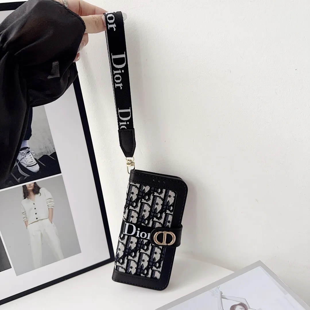 DIOR 迪奥 刺绣布纹 拼皮 皮套(11-17pm,三星型号S22-s25U)