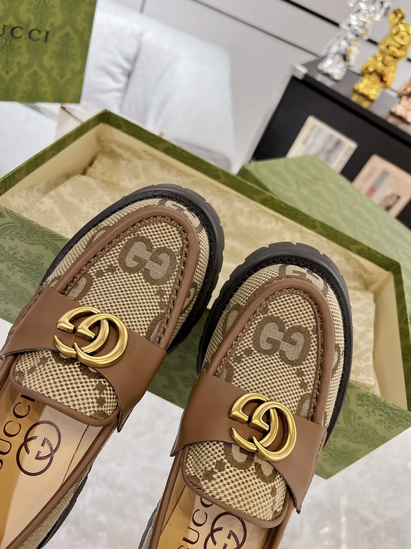 💛P270💰 男+10 Gucci古驰2023早春新品！原版开发高版本，男女款都有开边珠品质保证始终如一 码数:女35-41# 男39-45#