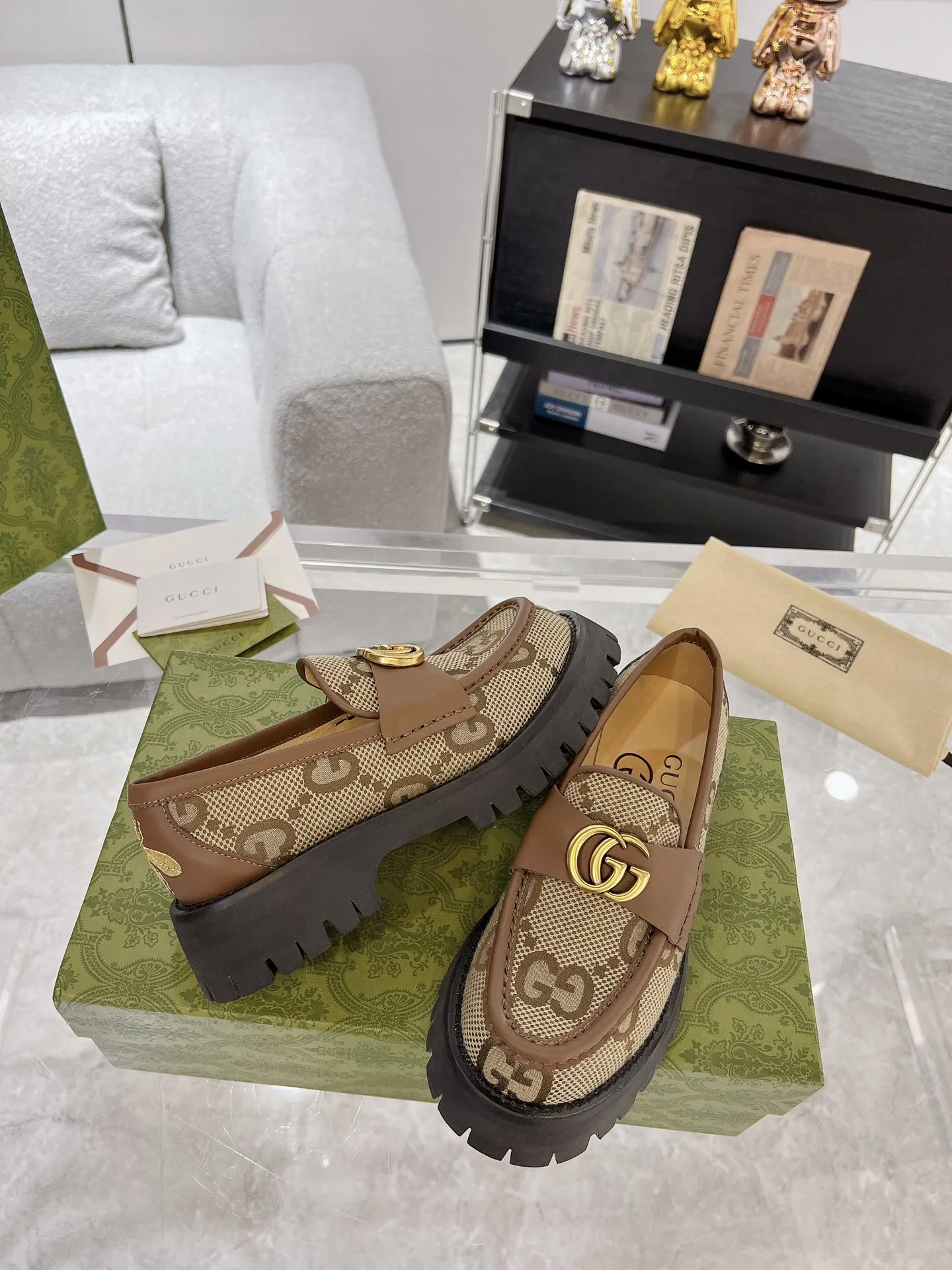 💛P270💰 男+10 Gucci古驰2023早春新品！原版开发高版本，男女款都有开边珠品质保证始终如一 码数:女35-41# 男39-45#