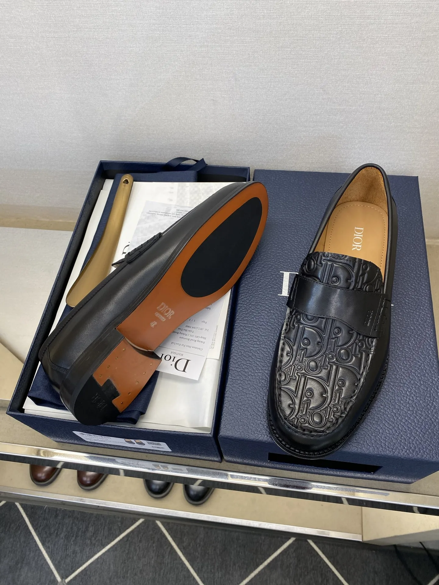 ¥500➰DIOR 正装乐福鞋/真皮大底 size:38-46
