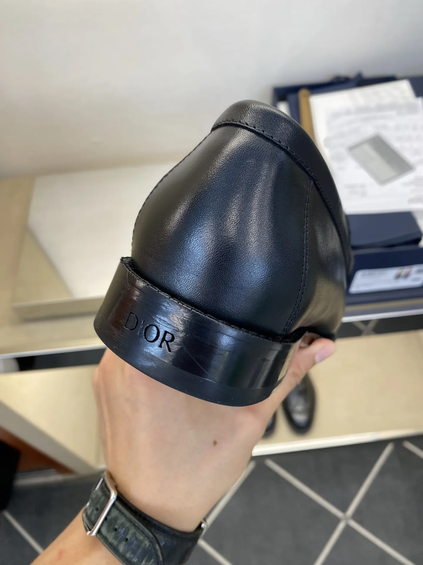 ¥500➰DIOR 正装乐福鞋/真皮大底 size:38-46