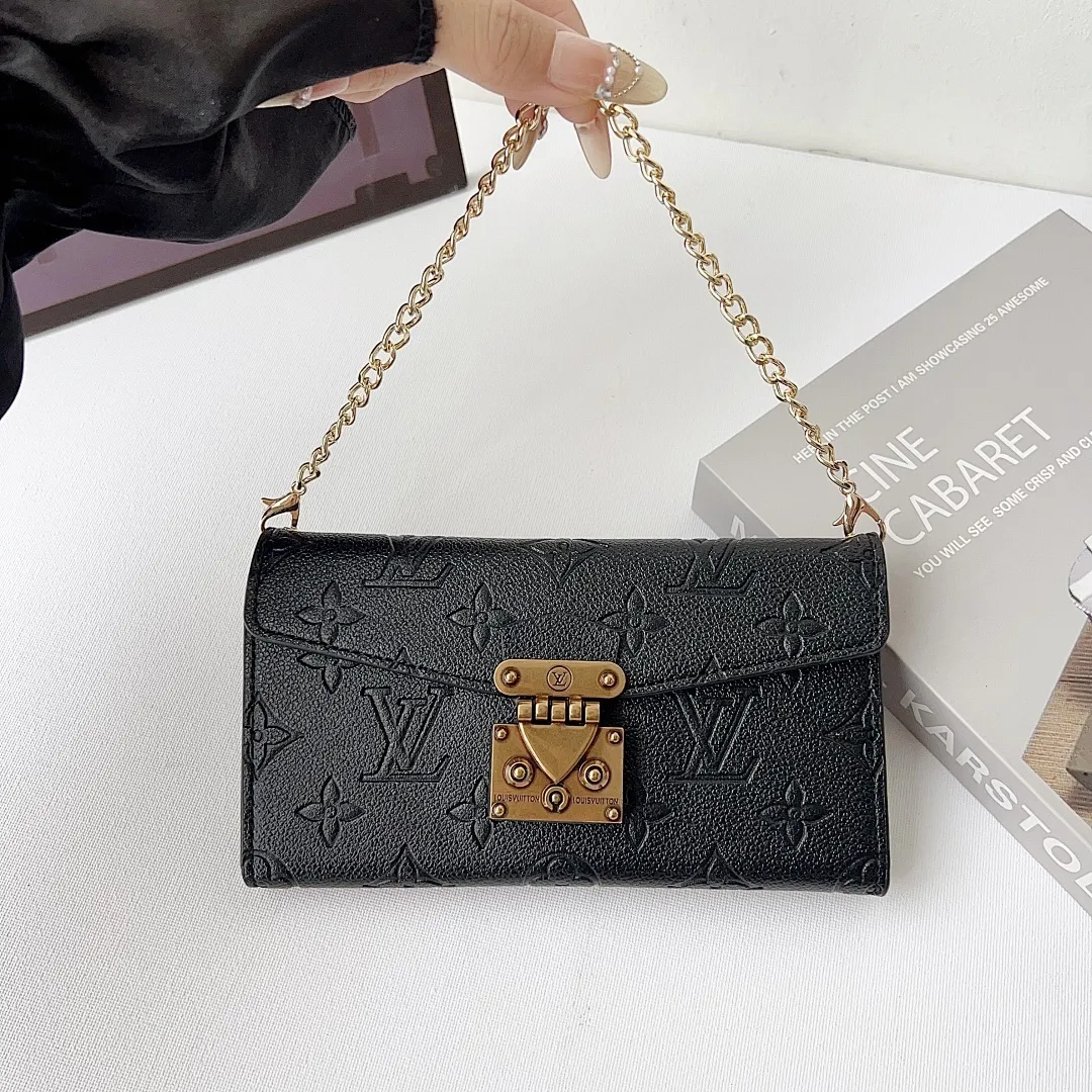 LV 三折皮套 压印花 挂绳+手链+丝巾手腕绳（苹果7-17PM,三星型号S22-S26U)