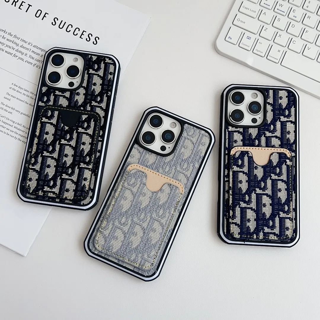 dior迪奥 牛仔 插卡 双色边单壳(11-16PM,7-11PRO和三星型号用黑色边框)