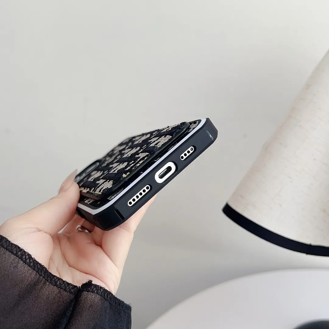 dior迪奥 牛仔 插卡 双色边单壳(11-16PM,7-11PRO和三星型号用黑色边框)