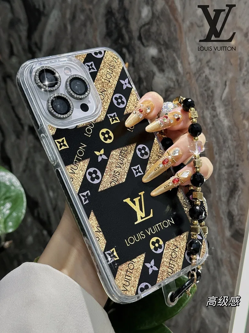 璀璨黑金lv 高品质防摔防震亚克力 型号13-16pm无plus