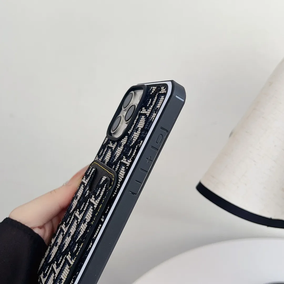 dior迪奥 牛仔 插卡 双色边单壳（11-16PM,7-11PRO和三星型号用黑色边框）