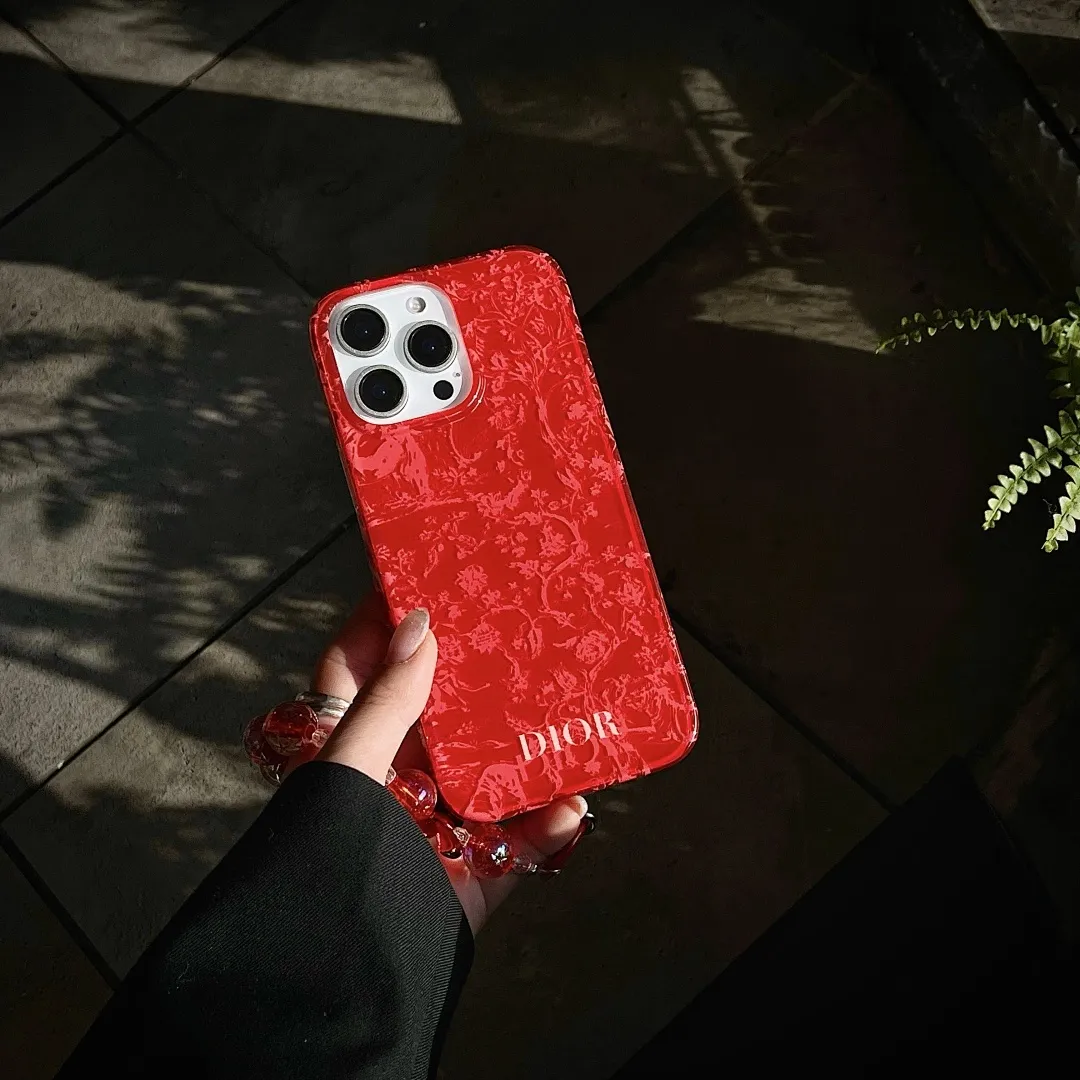 Dior 红藤纹- 全包IMD+水晶球手链