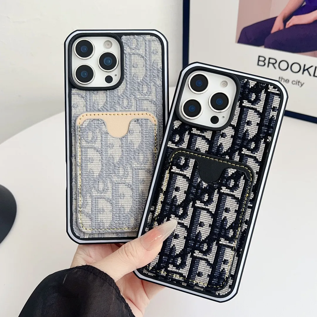 dior迪奥 牛仔 插卡 双色边单壳(11-16PM,7-11PRO和三星型号用黑色边框)