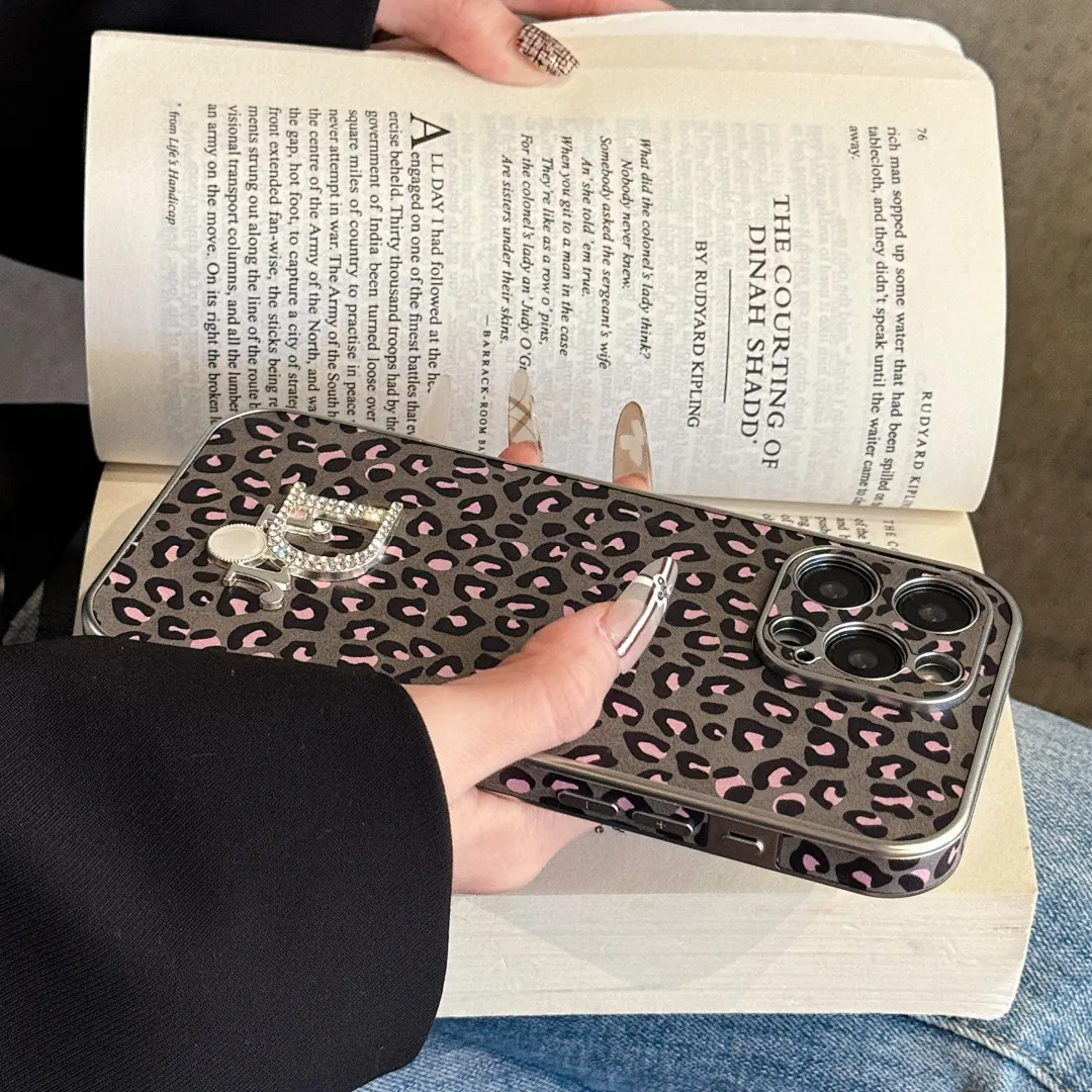 DIOR 豹纹电镀全包边皮纹tpu 型号11-16pm 无plus