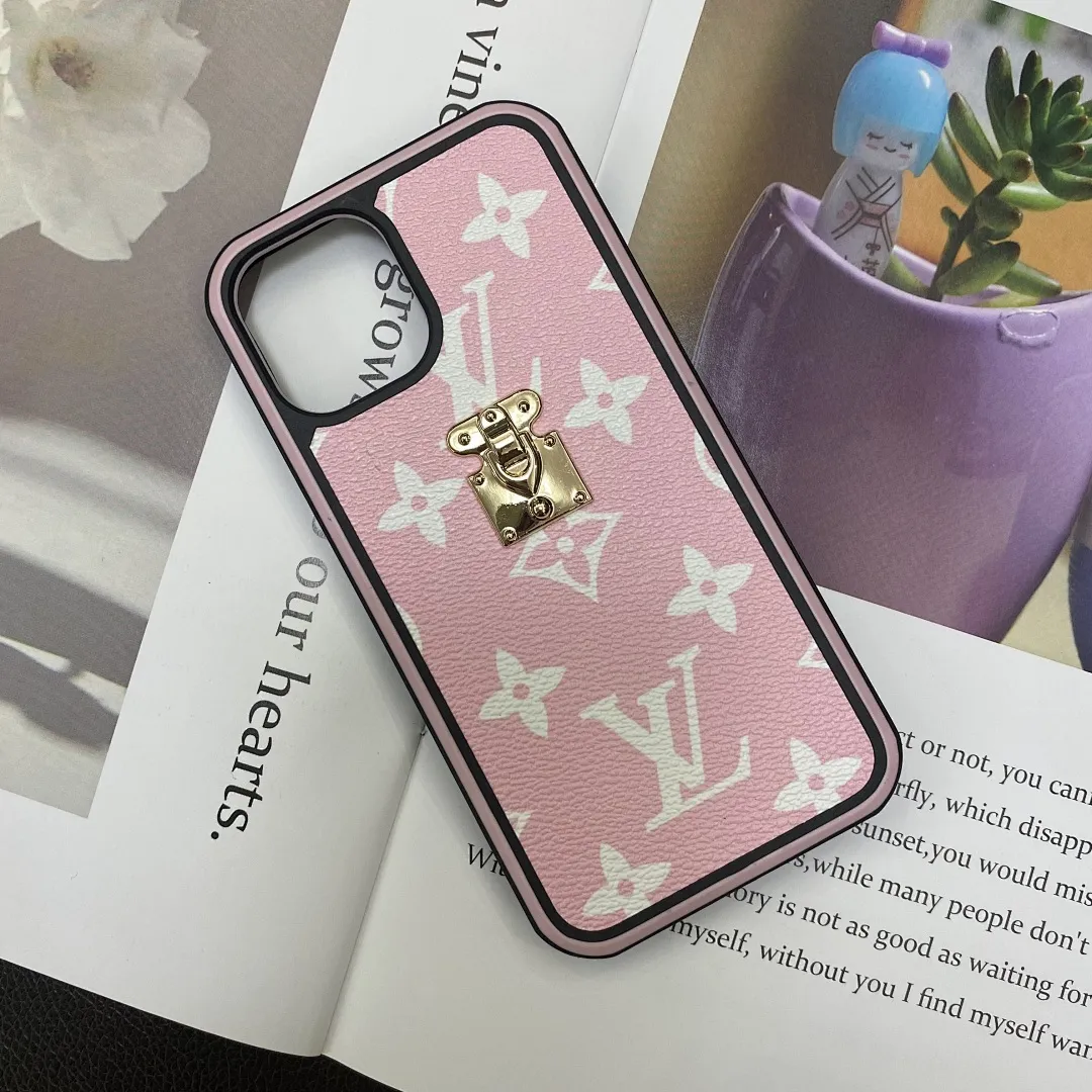 LV经典款锁扣双色边框壳